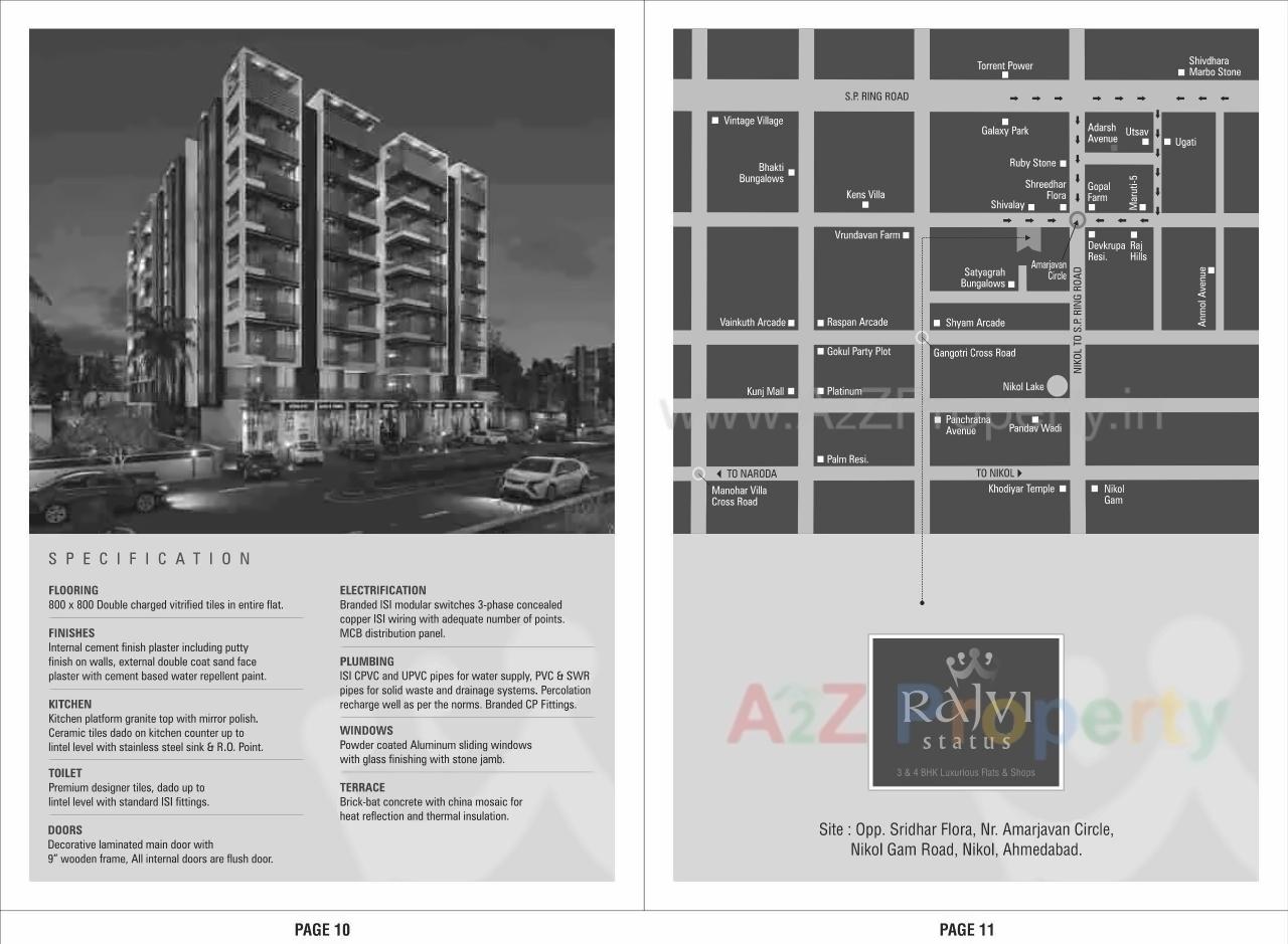  of real estate project Rajvi Status located at Nikol, Ahmedabad, Gujarat