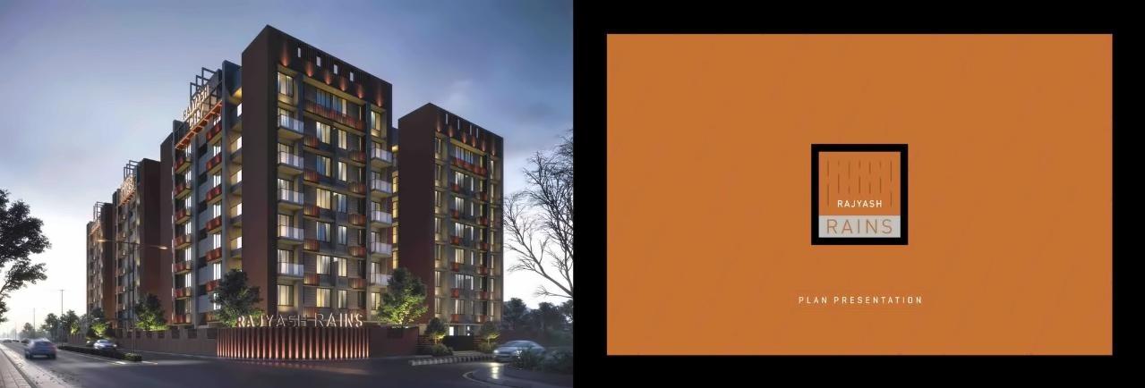 3D Elevation of real estate project Rajyash Rains located at Shahwadi, Ahmedabad, Gujarat