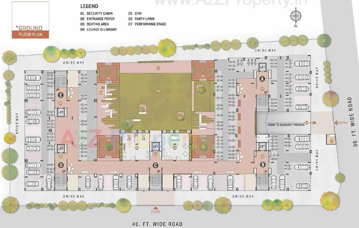 Layout of real estate project Rajyash Rains located at Shahwadi, Ahmedabad, Gujarat