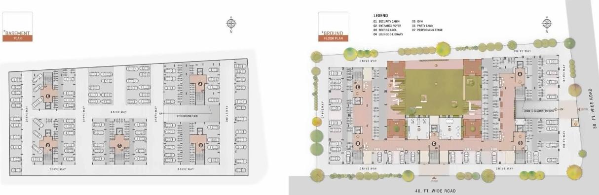 Layout of real estate project Rajyash Rains located at Shahwadi, Ahmedabad, Gujarat