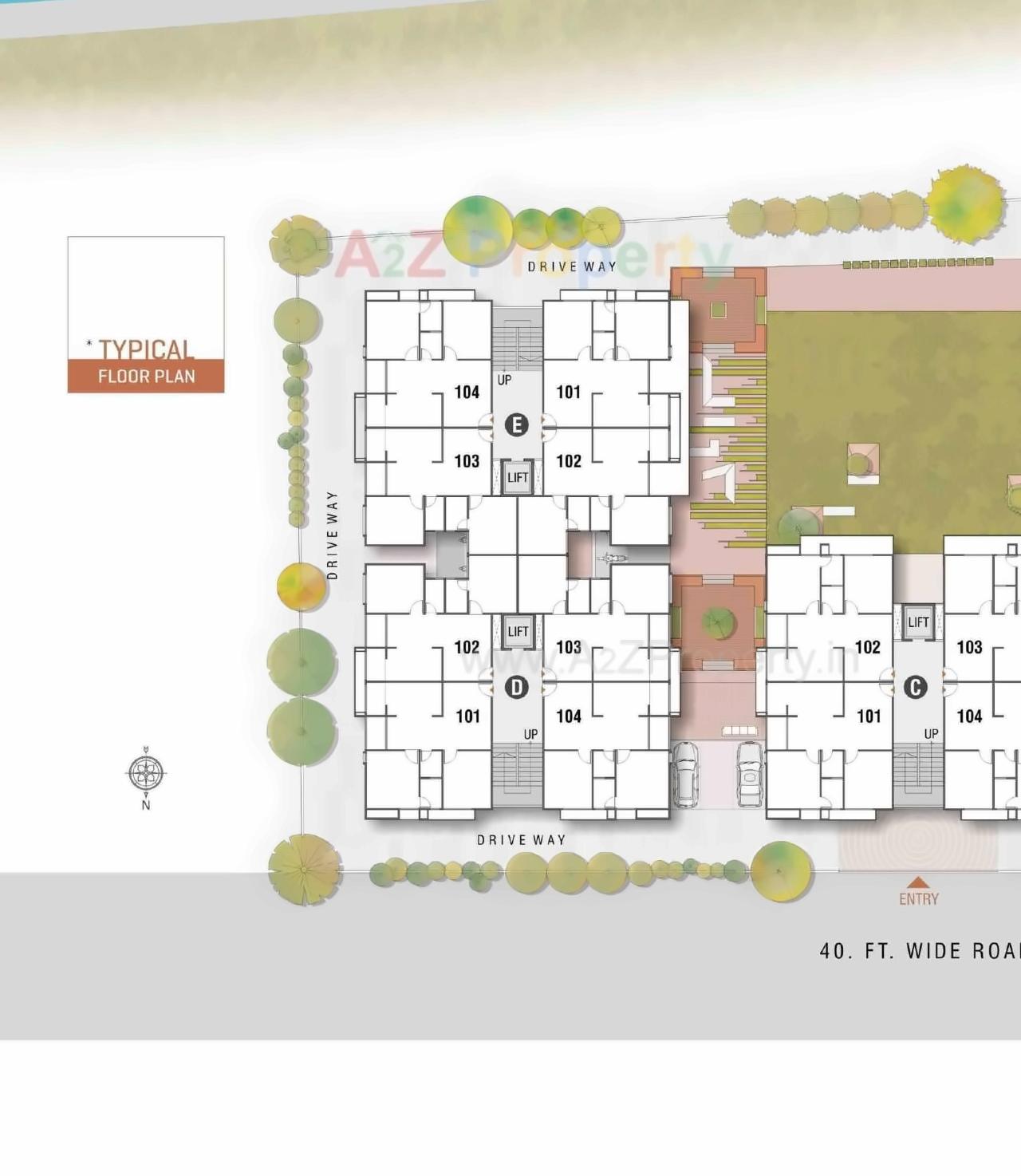 Layout of real estate project Rajyash Rains located at Shahwadi, Ahmedabad, Gujarat