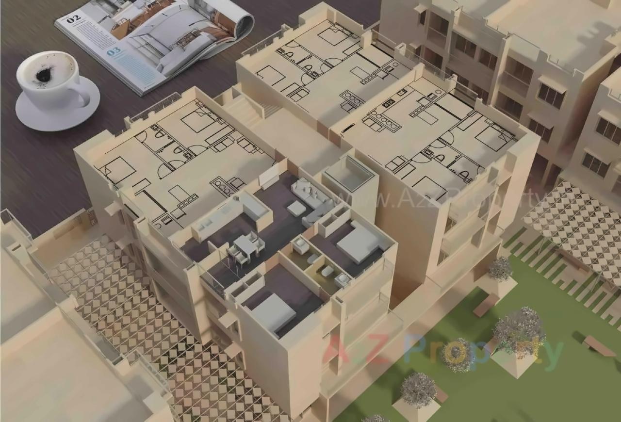 Layout of real estate project Rajyash Rains located at Shahwadi, Ahmedabad, Gujarat