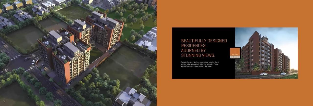 3D Elevation of real estate project Rajyash Rains located at Shahwadi, Ahmedabad, Gujarat
