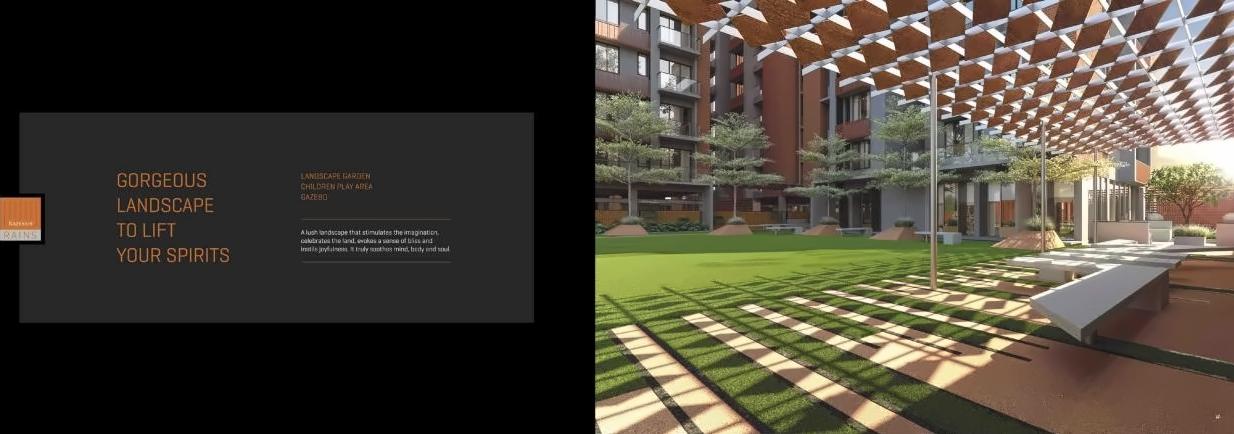 3D Elevation of real estate project Rajyash Rains located at Shahwadi, Ahmedabad, Gujarat