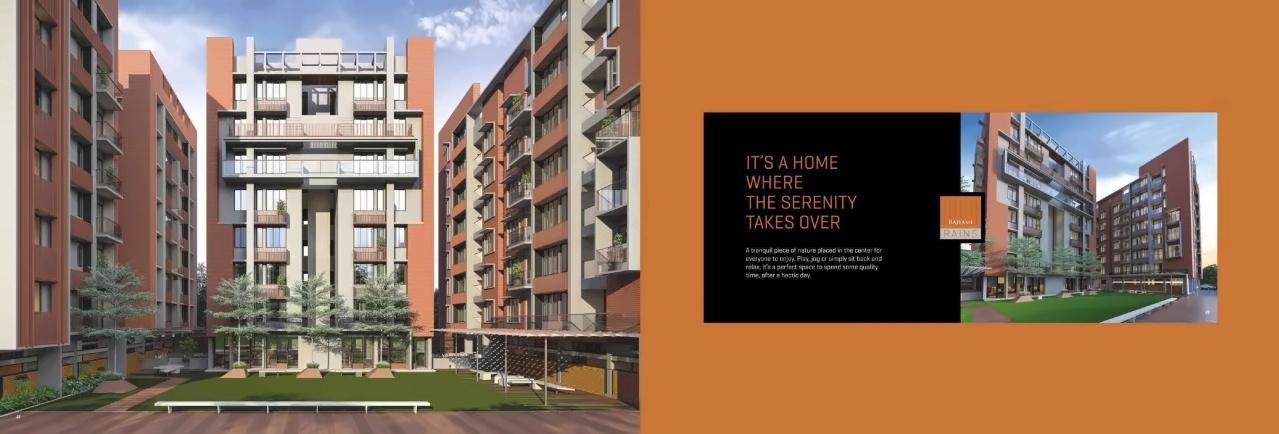 3D Elevation of real estate project Rajyash Rains located at Shahwadi, Ahmedabad, Gujarat