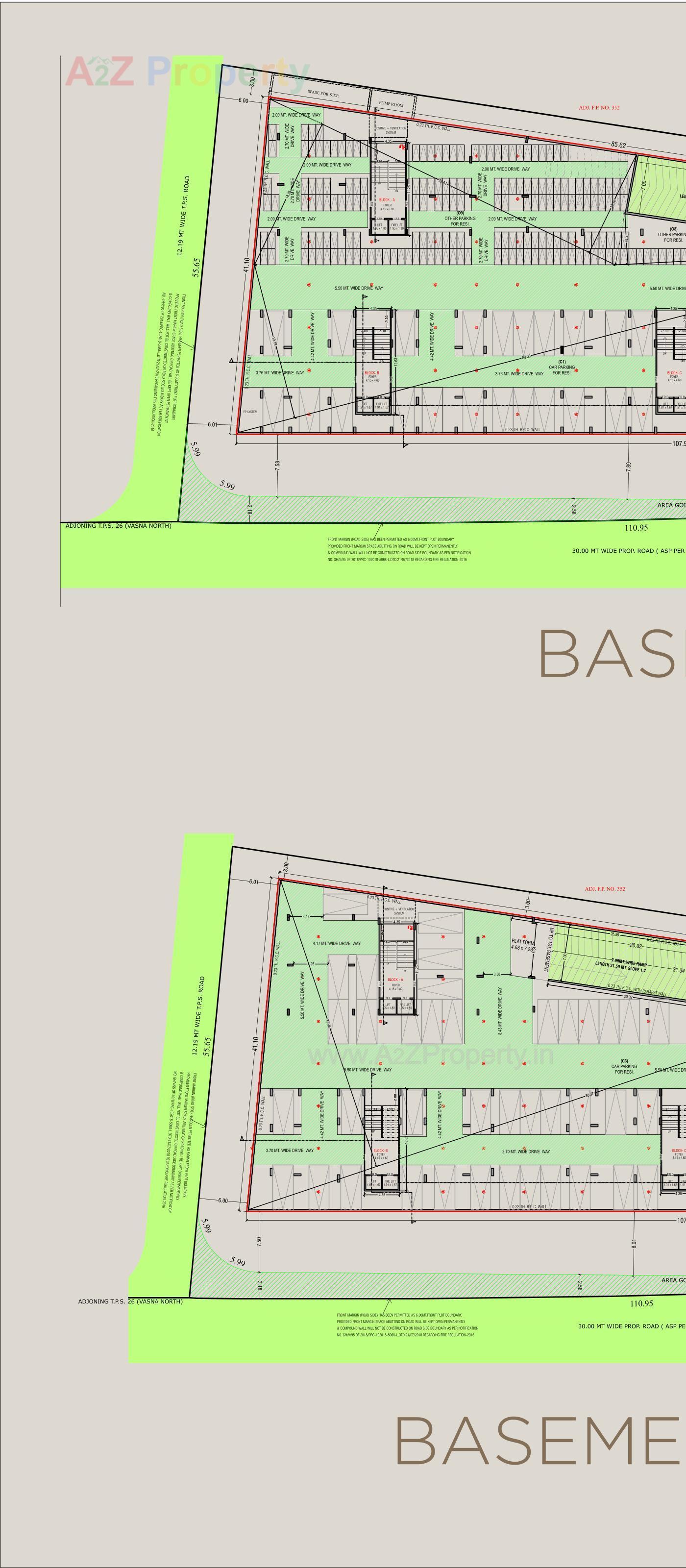 Layout of real estate project Rajyash Reanand located at Vasna, Ahmedabad, Gujarat