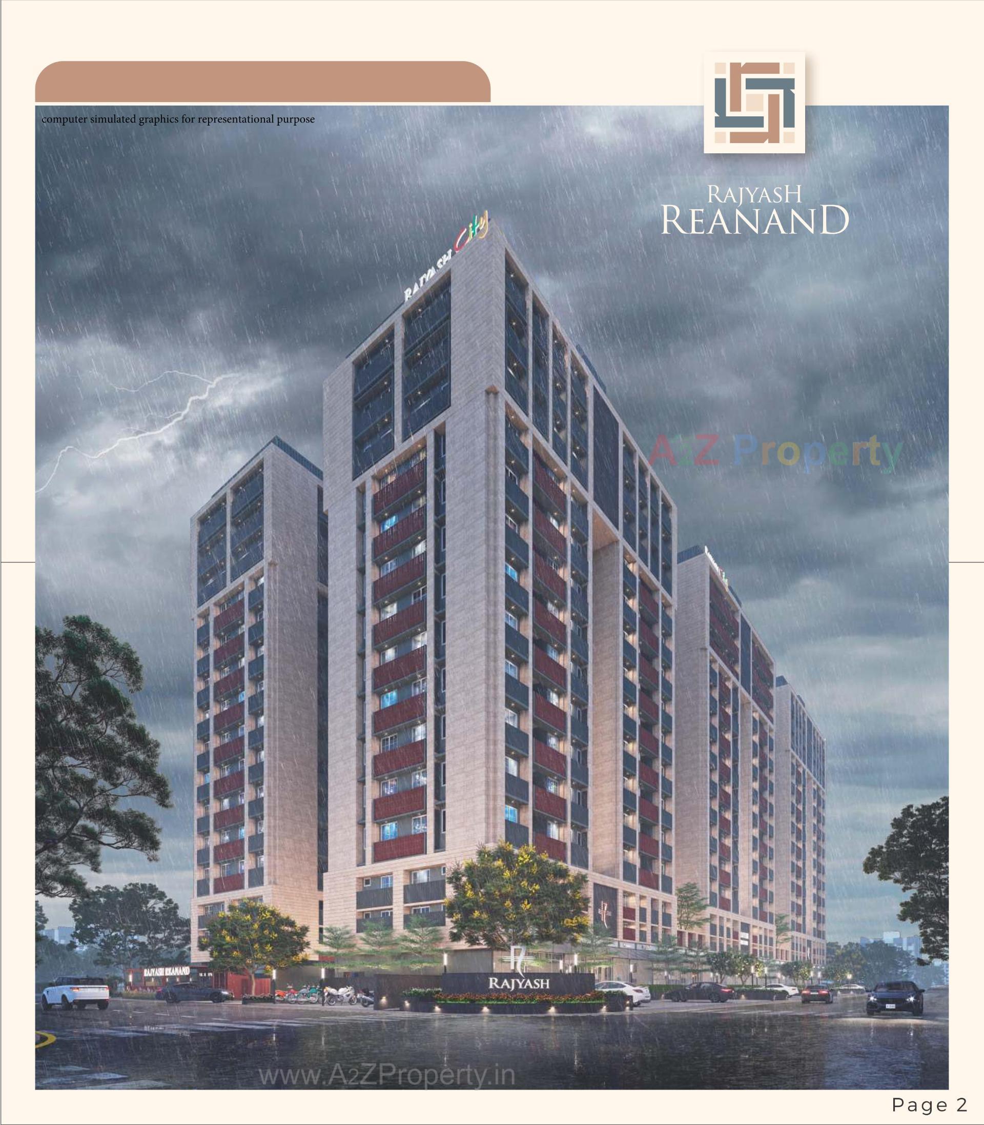 3D Elevation of real estate project Rajyash Reanand located at Vasna, Ahmedabad, Gujarat