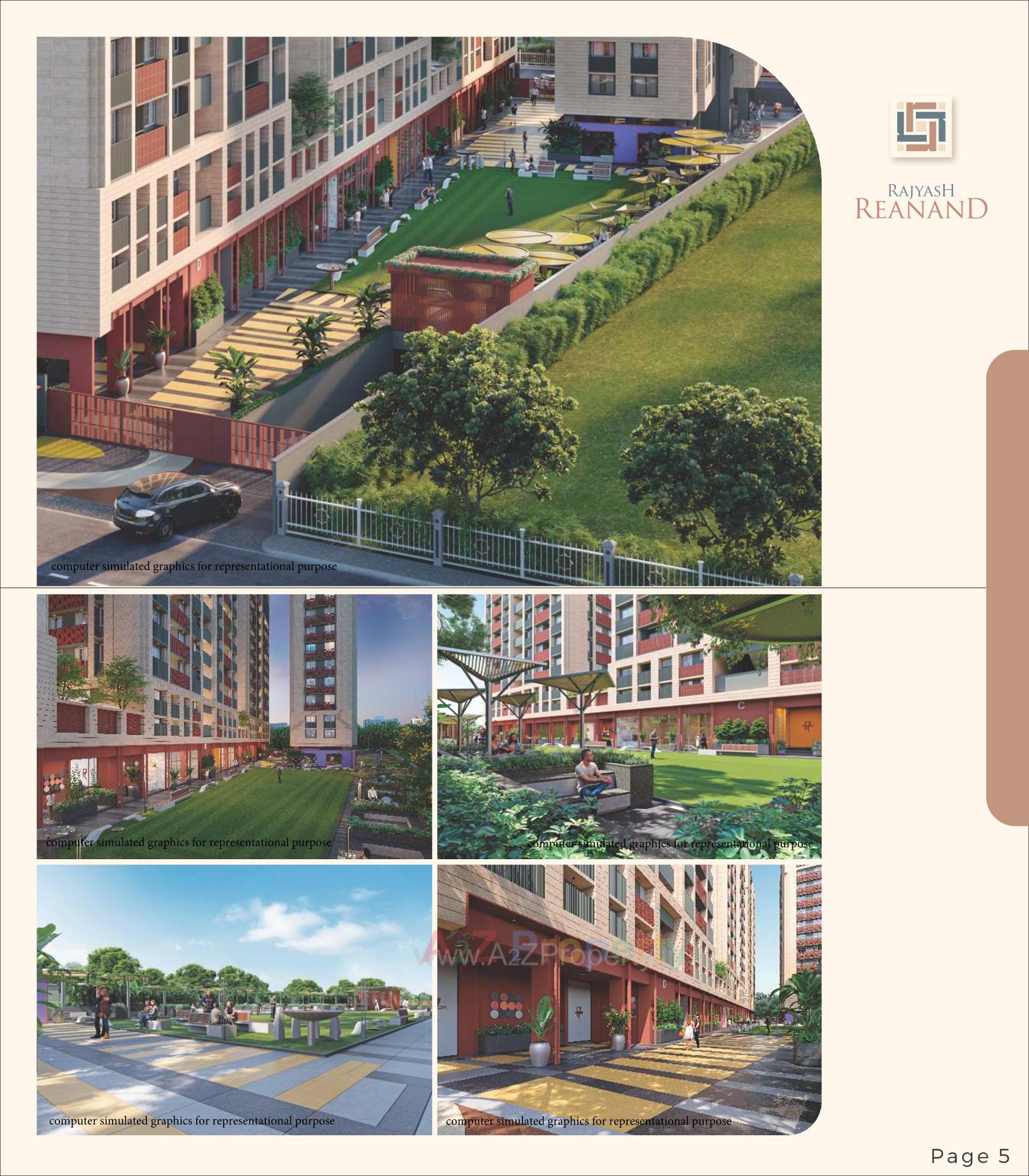 3D Elevation of real estate project Rajyash Reanand located at Vasna, Ahmedabad, Gujarat