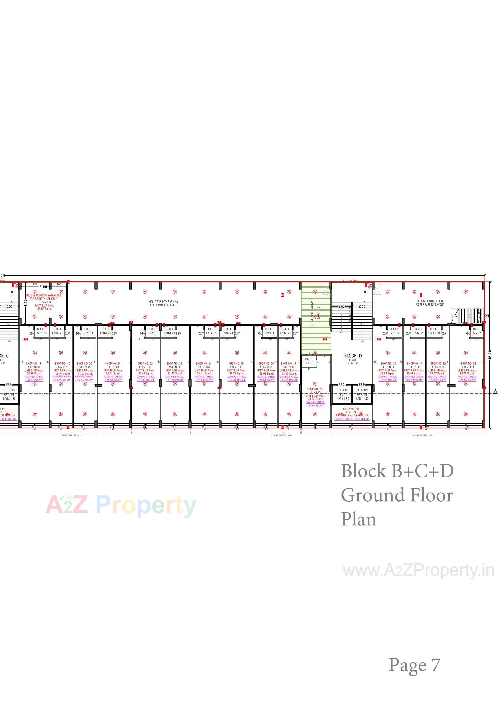 Layout of real estate project Rajyash Reanand located at Vasna, Ahmedabad, Gujarat