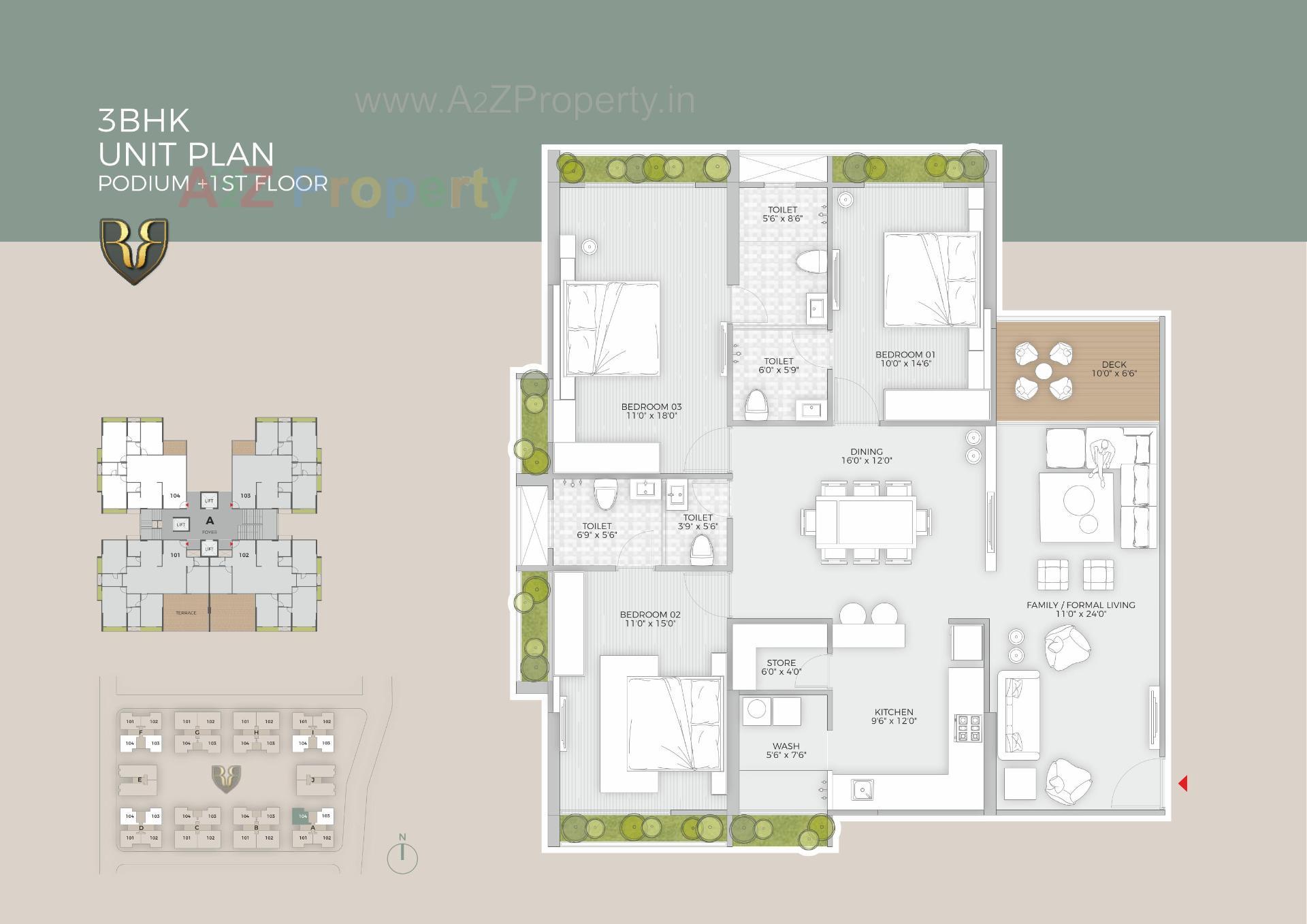 Layout of real estate project Rajyash Regius located at Bopal, Ahmedabad, Gujarat