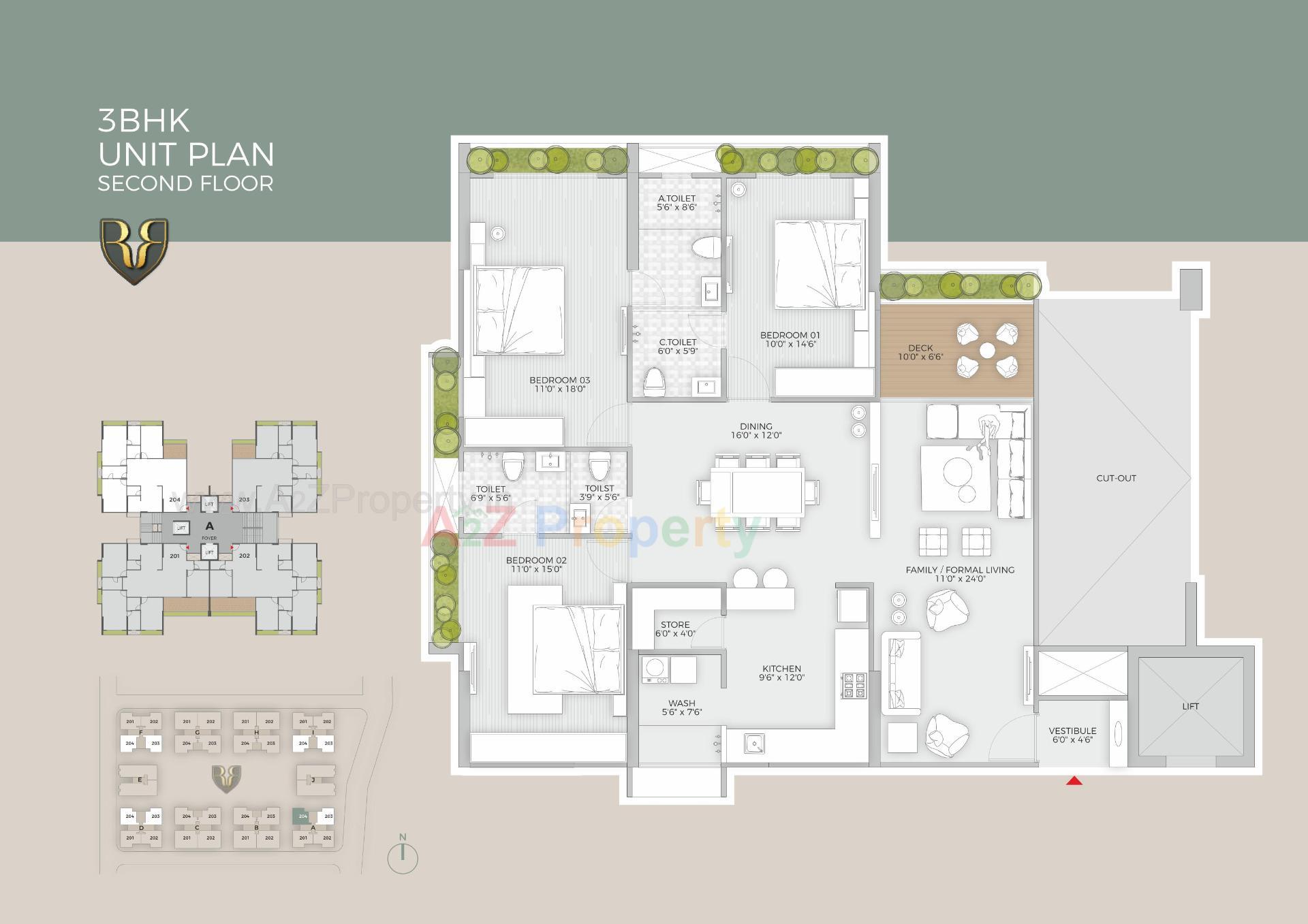 Layout of real estate project Rajyash Regius located at Bopal, Ahmedabad, Gujarat