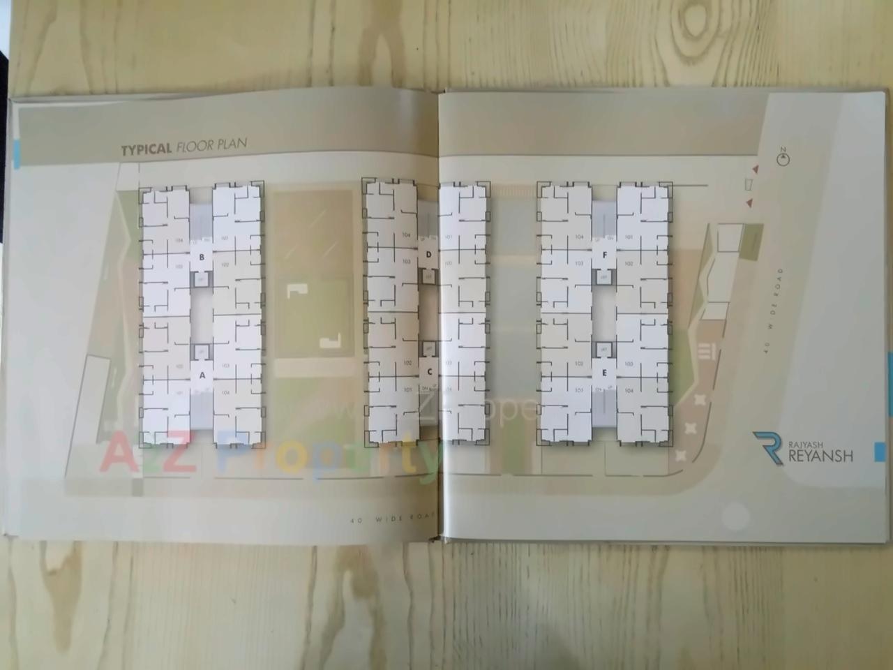 Layout of real estate project Rajyash Reyansh located at City, Ahmedabad, Gujarat