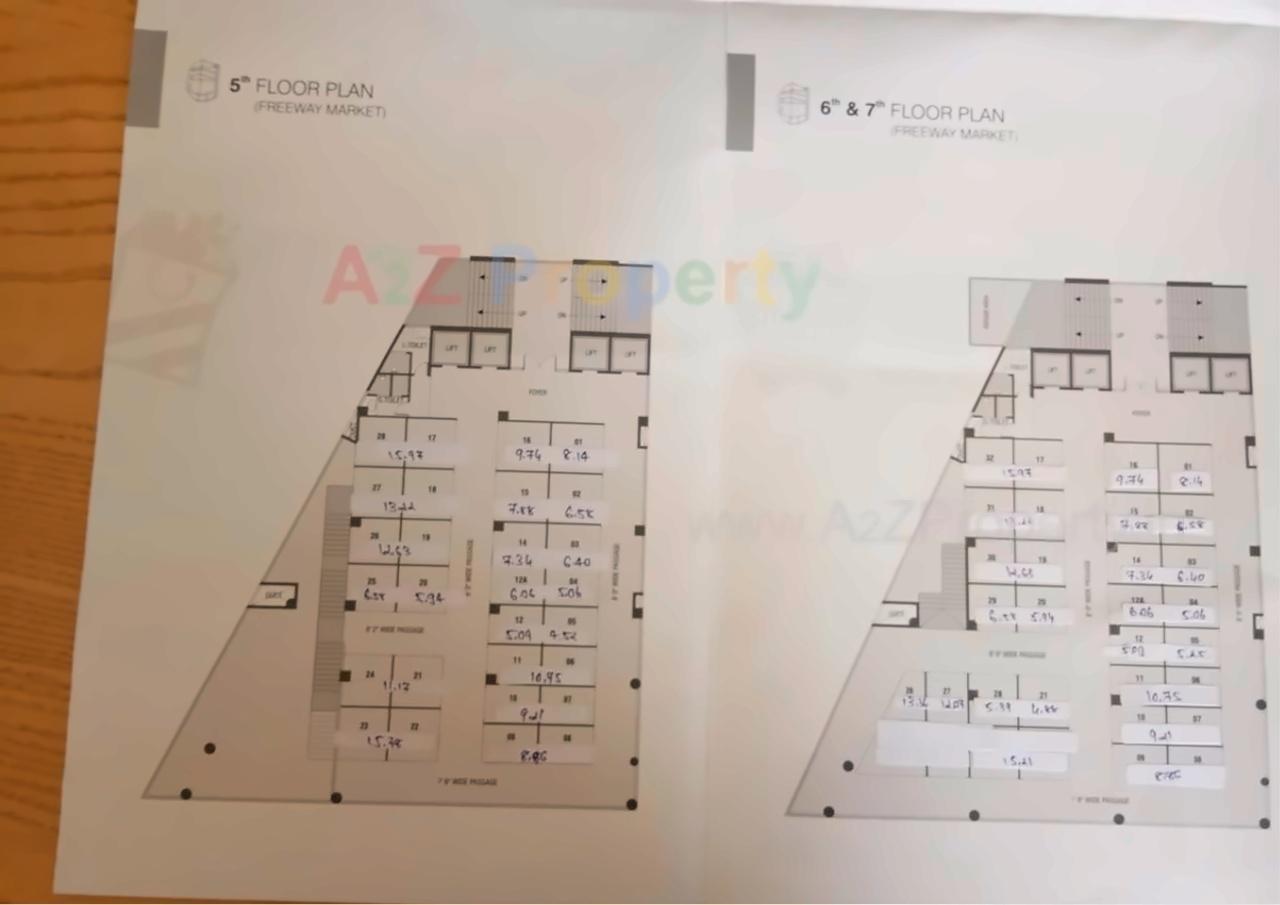 Layout of real estate project Rajyash Rise located at City, Ahmedabad, Gujarat