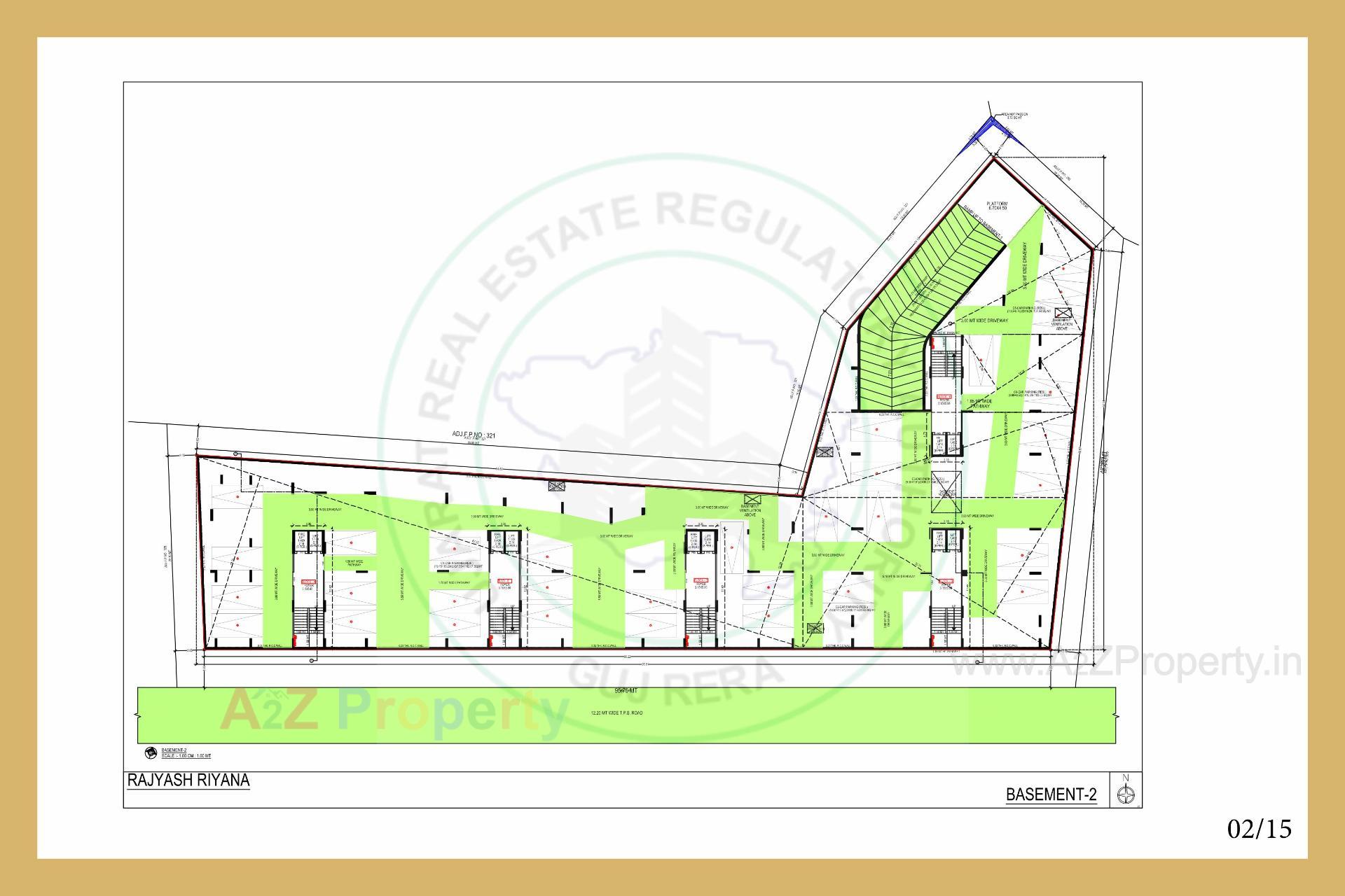 Layout of real estate project Rajyash Riyana located at Vasna, Ahmedabad, Gujarat