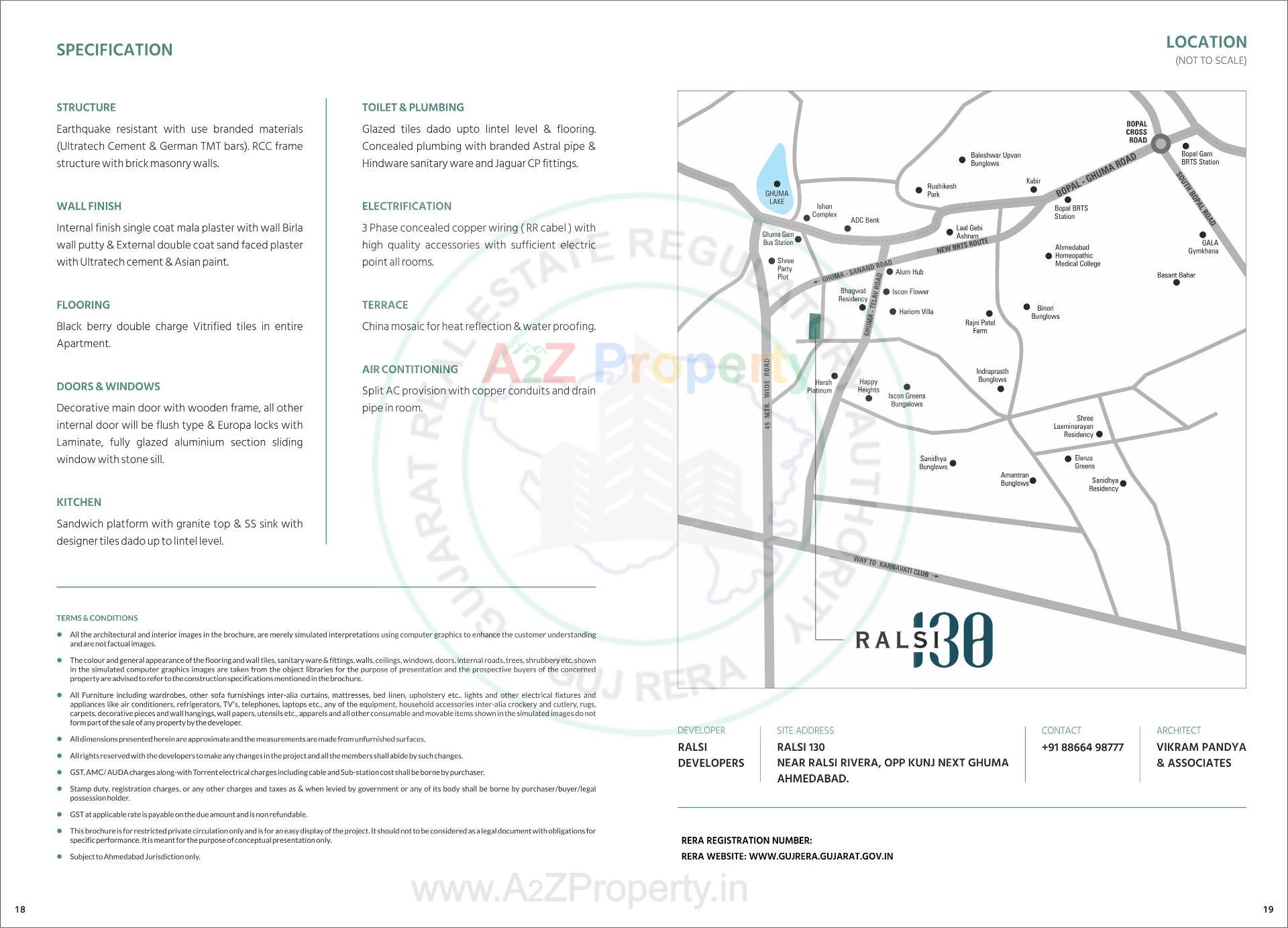  of real estate project Ralsi 130 located at Ghuma, Ahmedabad, Gujarat