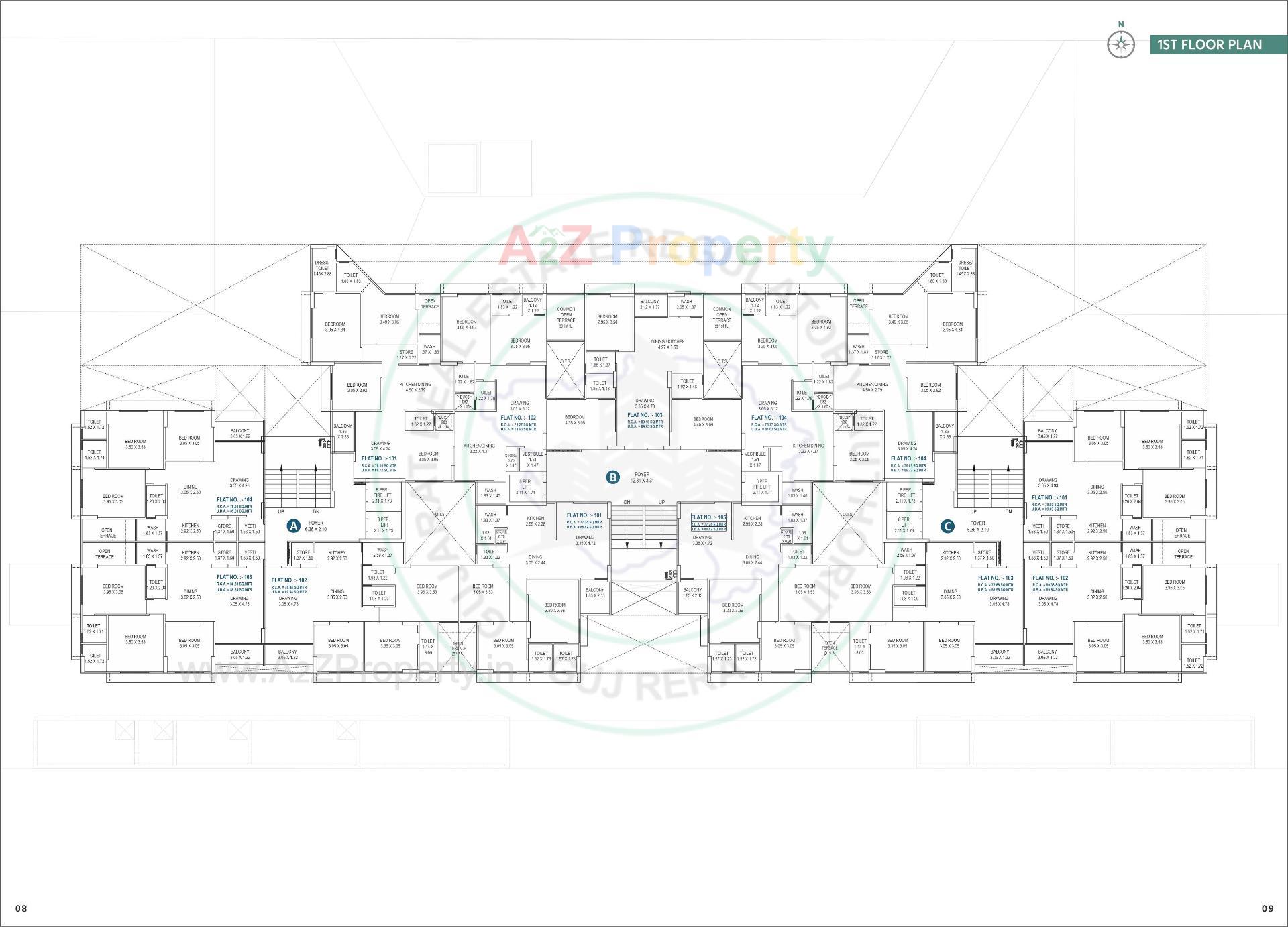 Layout of real estate project Ralsi 130 located at Ghuma, Ahmedabad, Gujarat