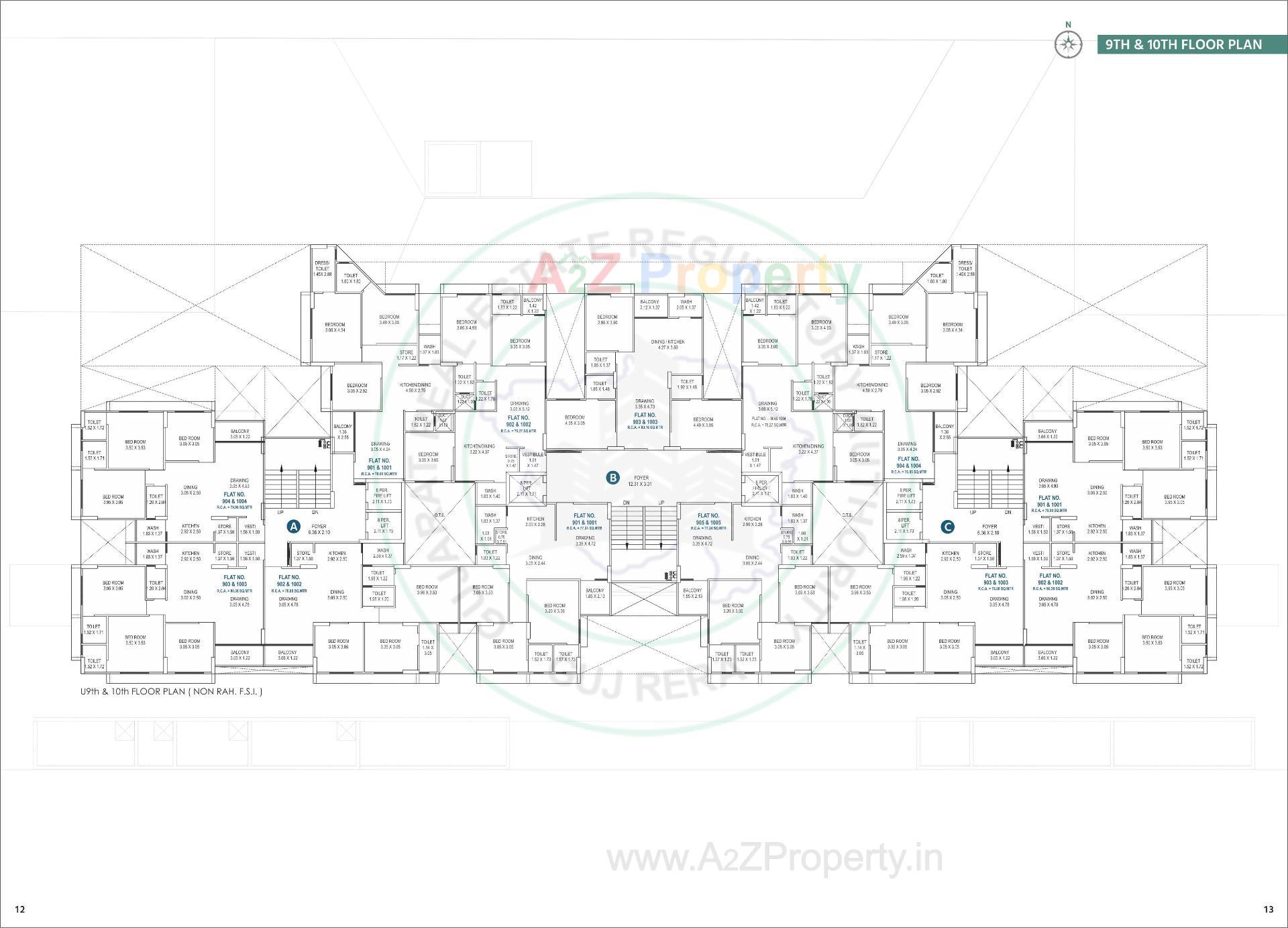 Layout of real estate project Ralsi 130 located at Ghuma, Ahmedabad, Gujarat