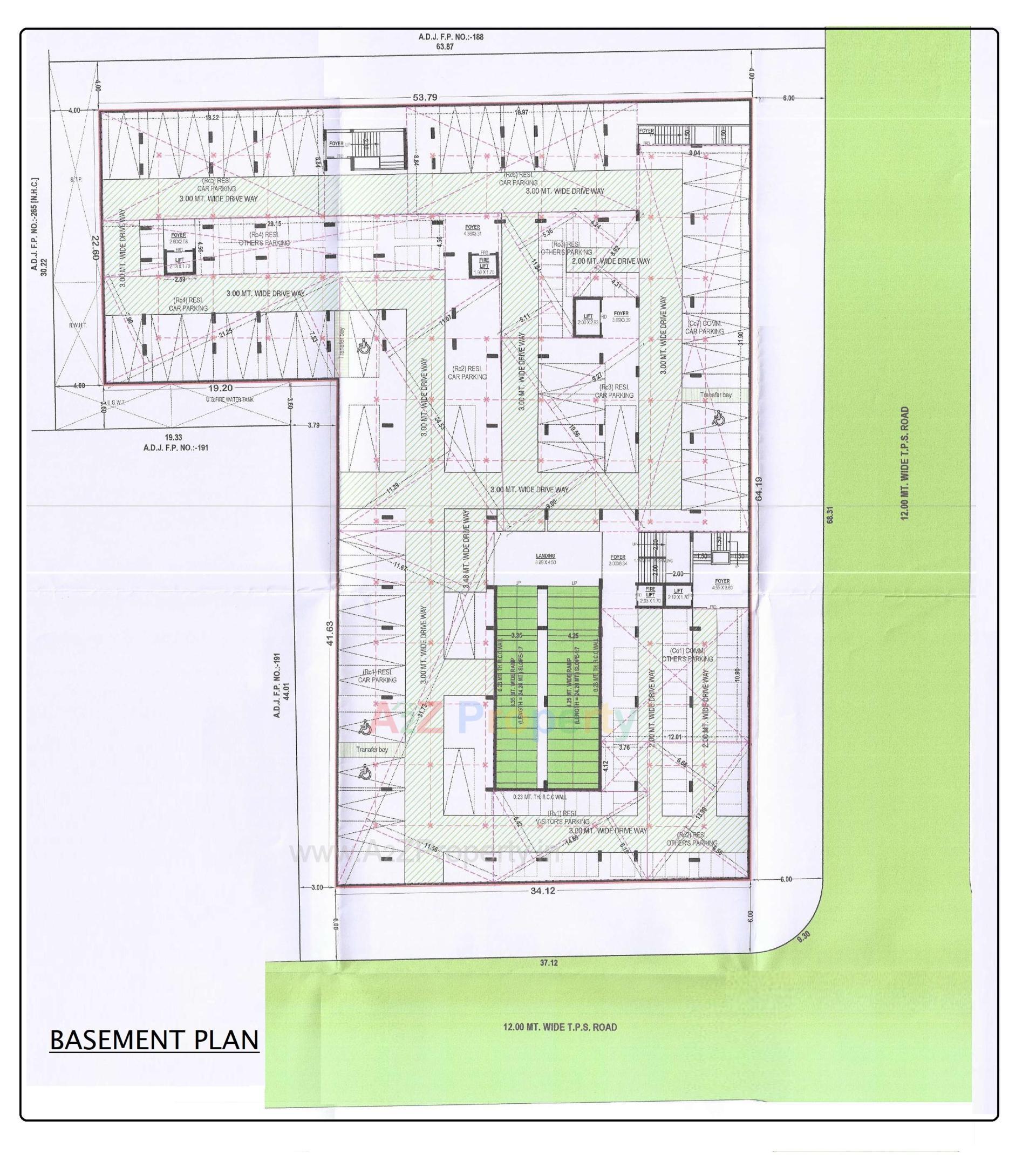 Layout of real estate project Ralsi Rivera located at Ghuma, Ahmedabad, Gujarat