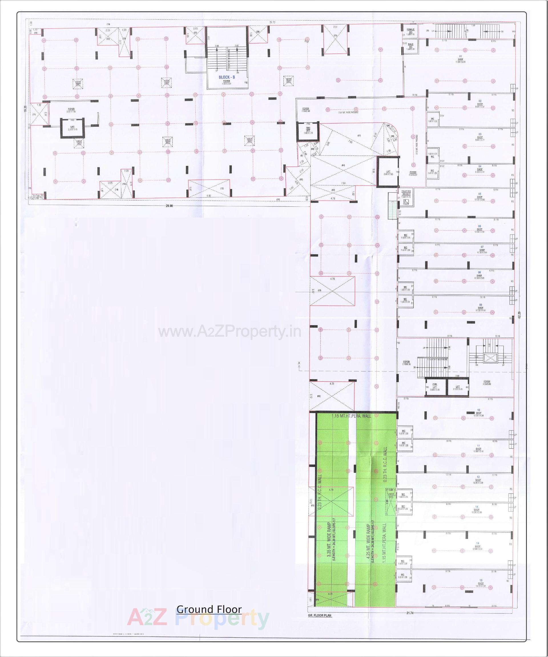 Layout of real estate project Ralsi Rivera located at Ghuma, Ahmedabad, Gujarat
