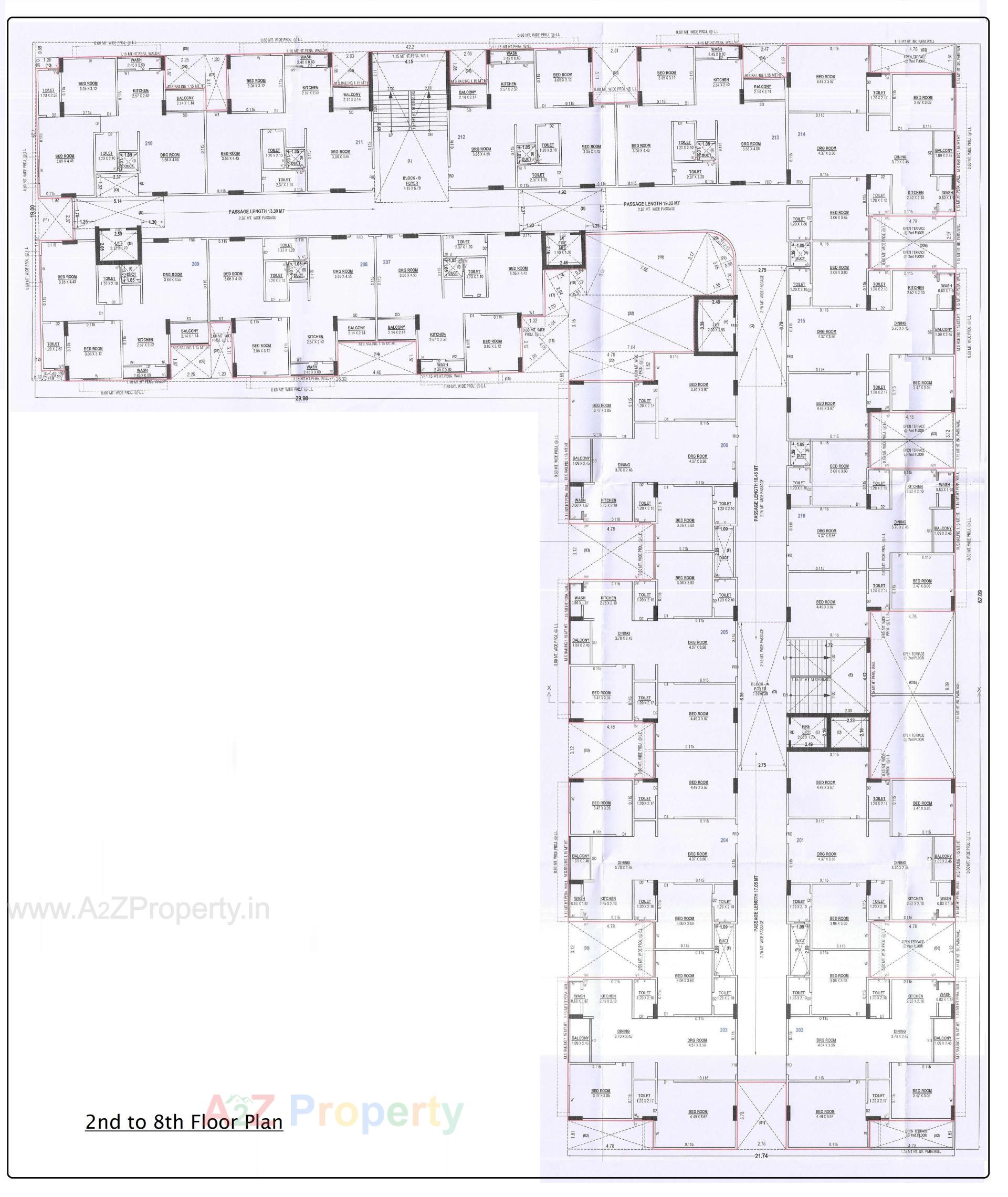 Layout of real estate project Ralsi Rivera located at Ghuma, Ahmedabad, Gujarat