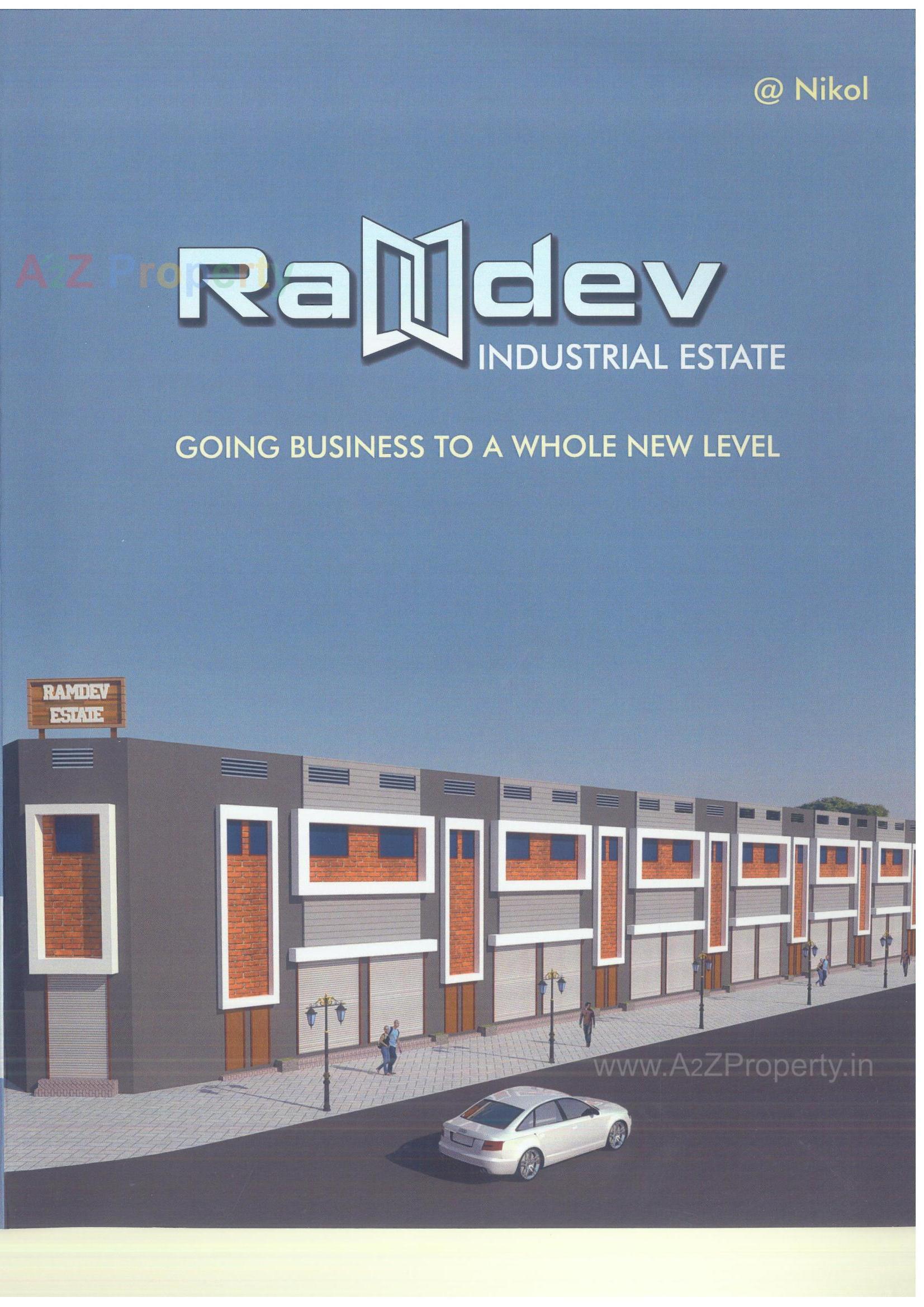 3D Elevation of real estate project Ramdev Industrial Estate located at Nikol, Ahmedabad, Gujarat