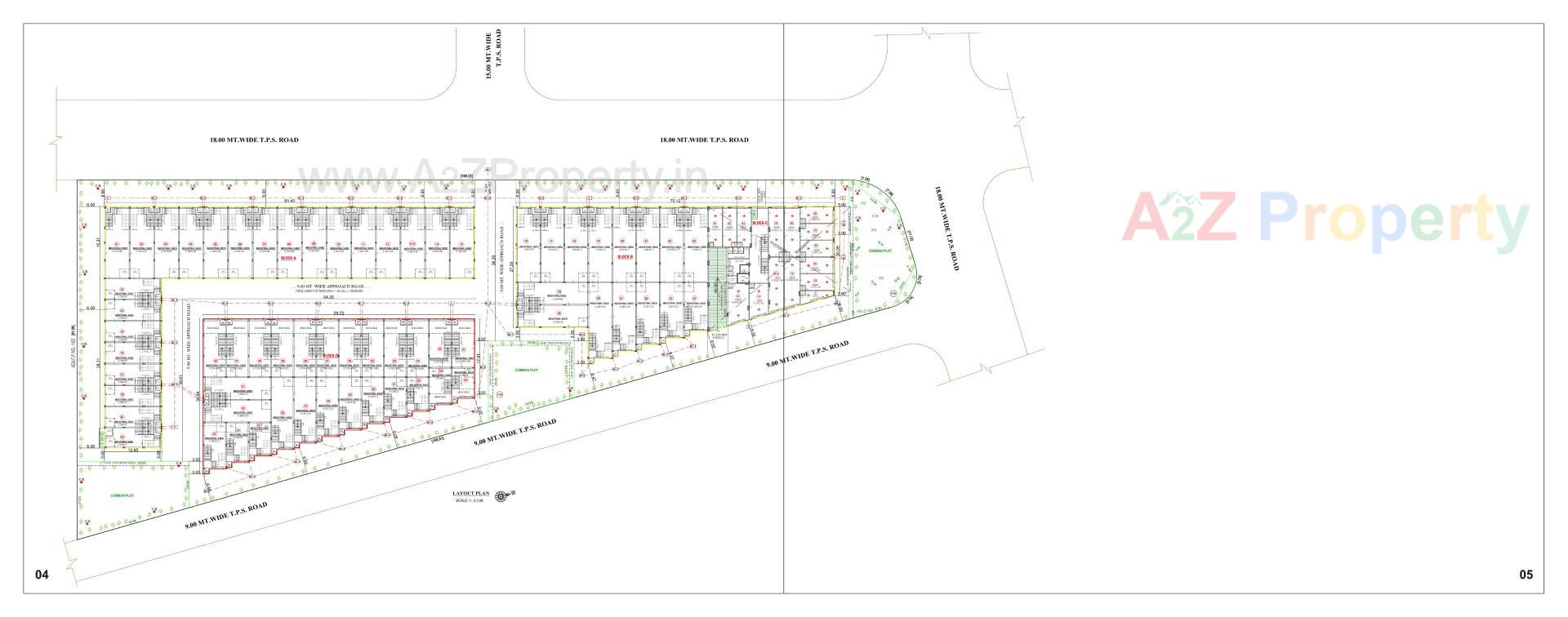 Layout of real estate project Ramdev Industrial Hub   Ramdev Icon located at Nikol, Ahmedabad, Gujarat