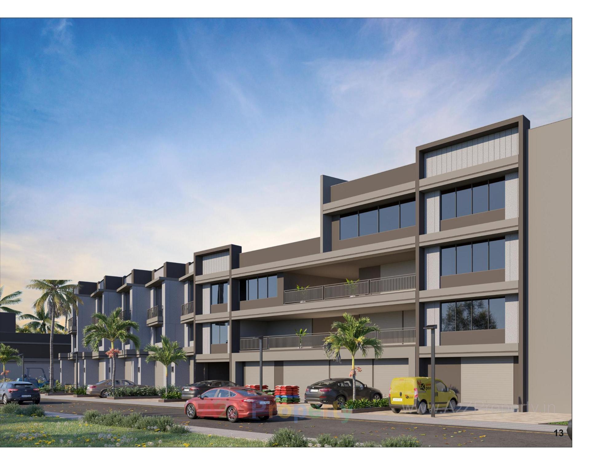 3D Elevation of real estate project Ramdev Industrial Hub   Ramdev Icon located at Nikol, Ahmedabad, Gujarat