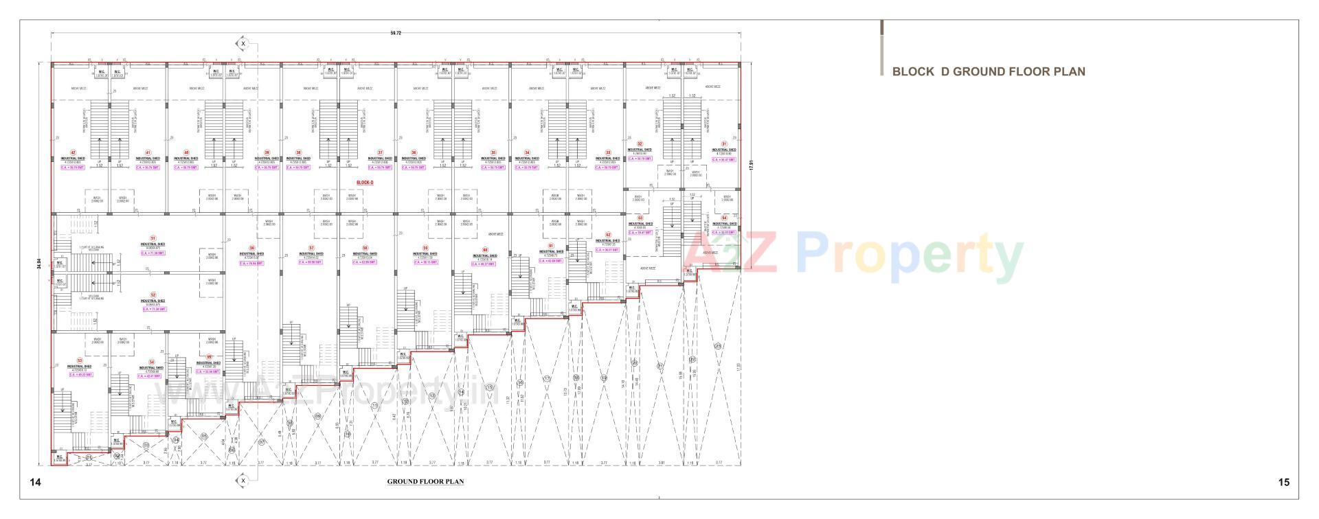 Layout of real estate project Ramdev Industrial Hub   Ramdev Icon located at Nikol, Ahmedabad, Gujarat