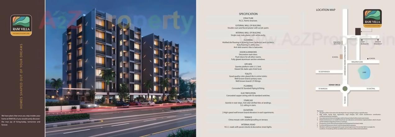  of real estate project Ramvilla Appts   Raw House Duplex located at Singrva, Ahmedabad, Gujarat