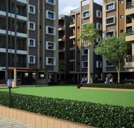 3D Elevation of real estate project Rashmi Angan located at Sanand, Ahmedabad, Gujarat