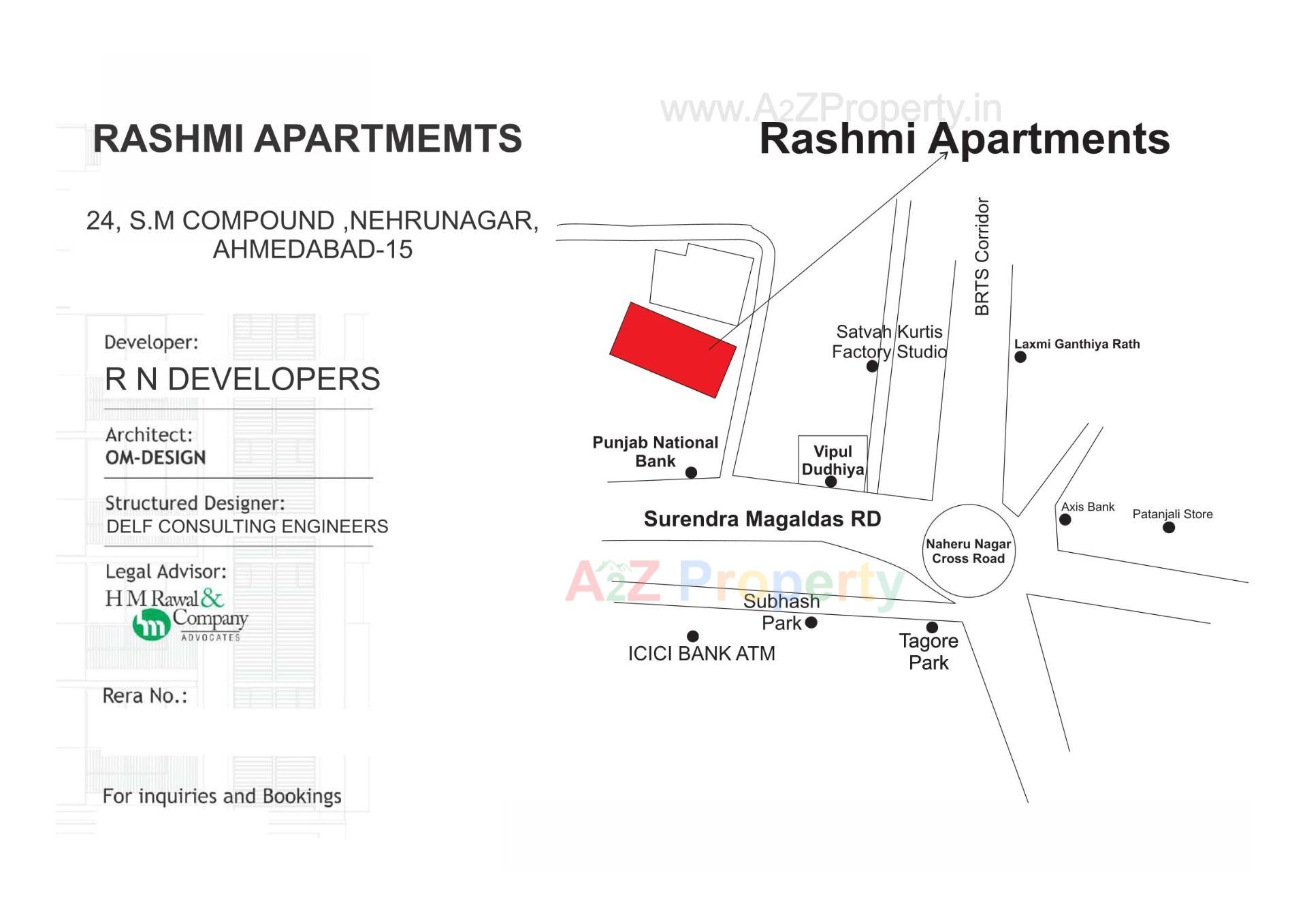  of real estate project Rashmi Apartments located at Vastrapur, Ahmedabad, Gujarat