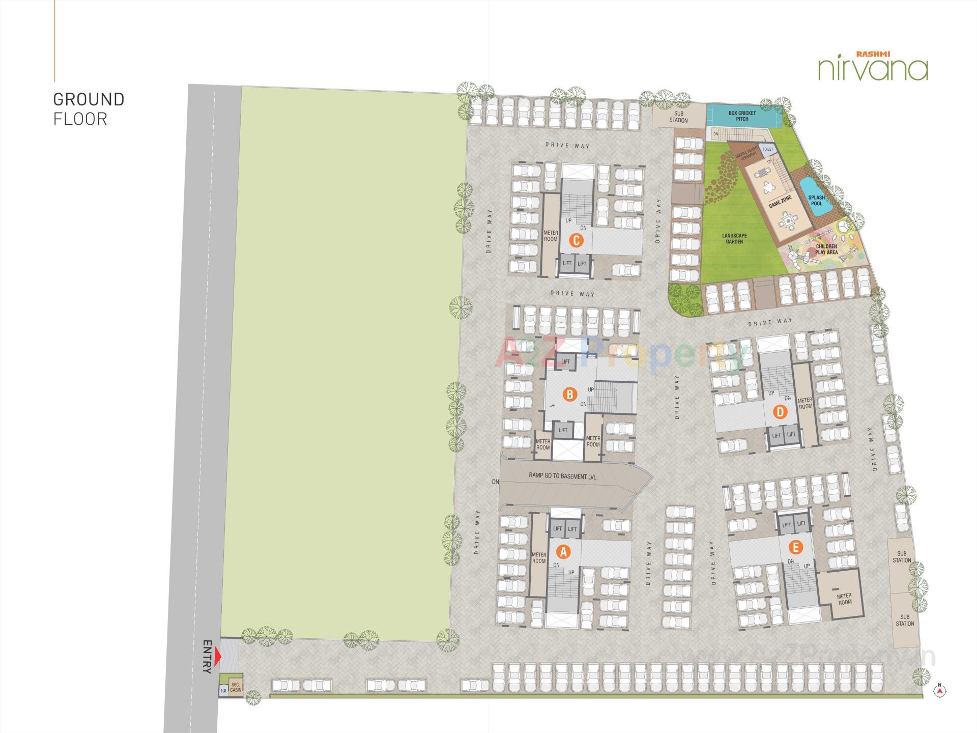 Layout of real estate project Rashmi Nirvana   Rashmi South Park located at Vatva, Ahmedabad, Gujarat