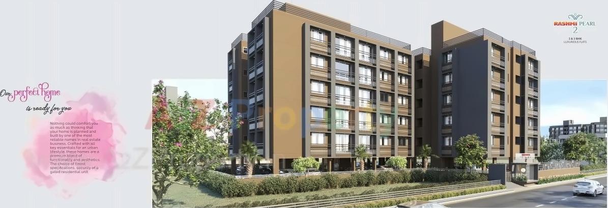 3D Elevation of real estate project Rashmi Pearl located at Vatva, Ahmedabad, Gujarat