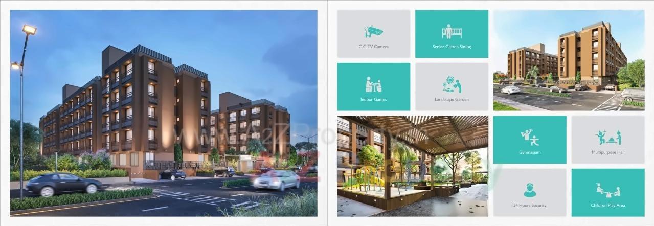 3D Elevation of real estate project Rashmi Pearl located at Vatva, Ahmedabad, Gujarat