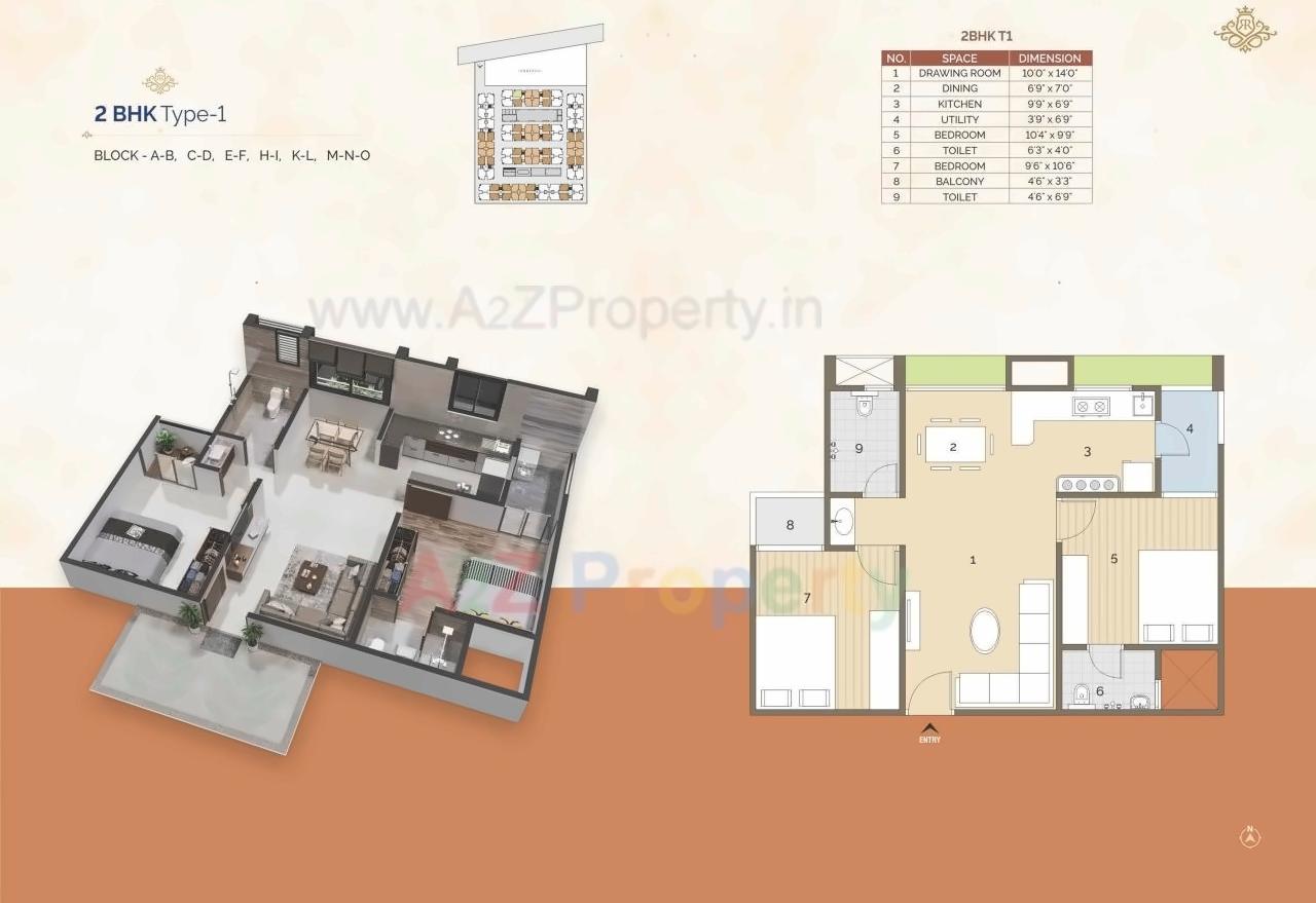 Layout of real estate project Rashmi Royal located at Vatva, Ahmedabad, Gujarat