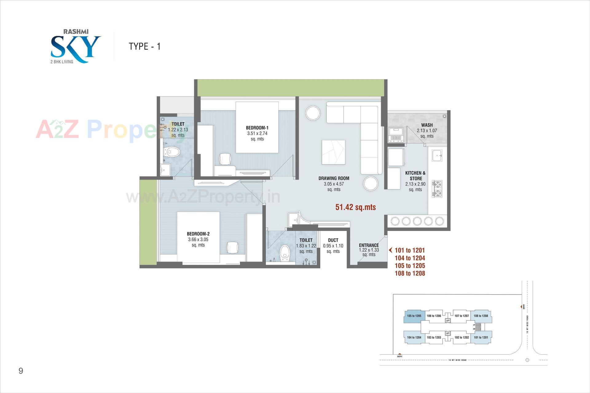 Layout of real estate project Rashmi Sky located at Vatva, Ahmedabad, Gujarat