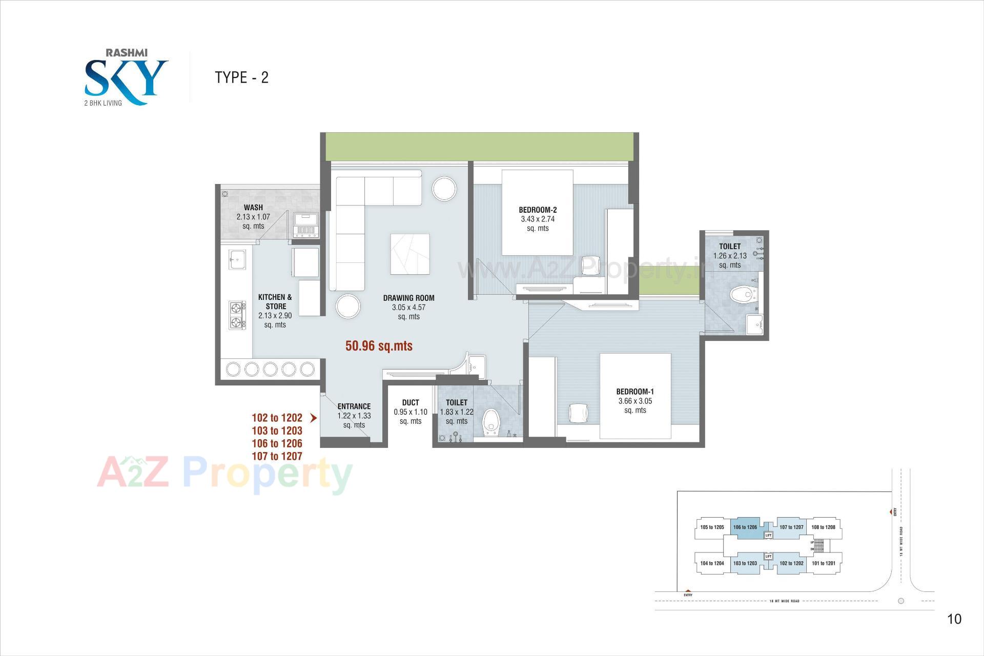 Layout of real estate project Rashmi Sky located at Vatva, Ahmedabad, Gujarat