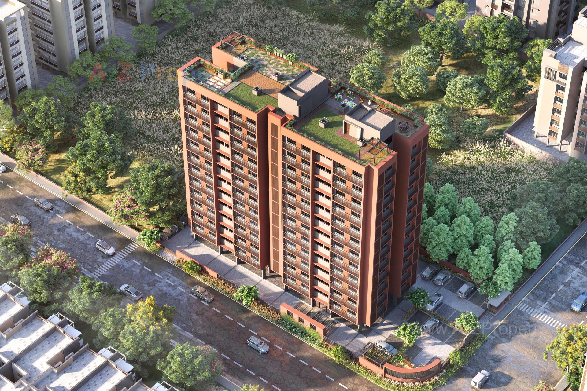 3D Elevation of real estate project Rashmi Sky located at Vatva, Ahmedabad, Gujarat