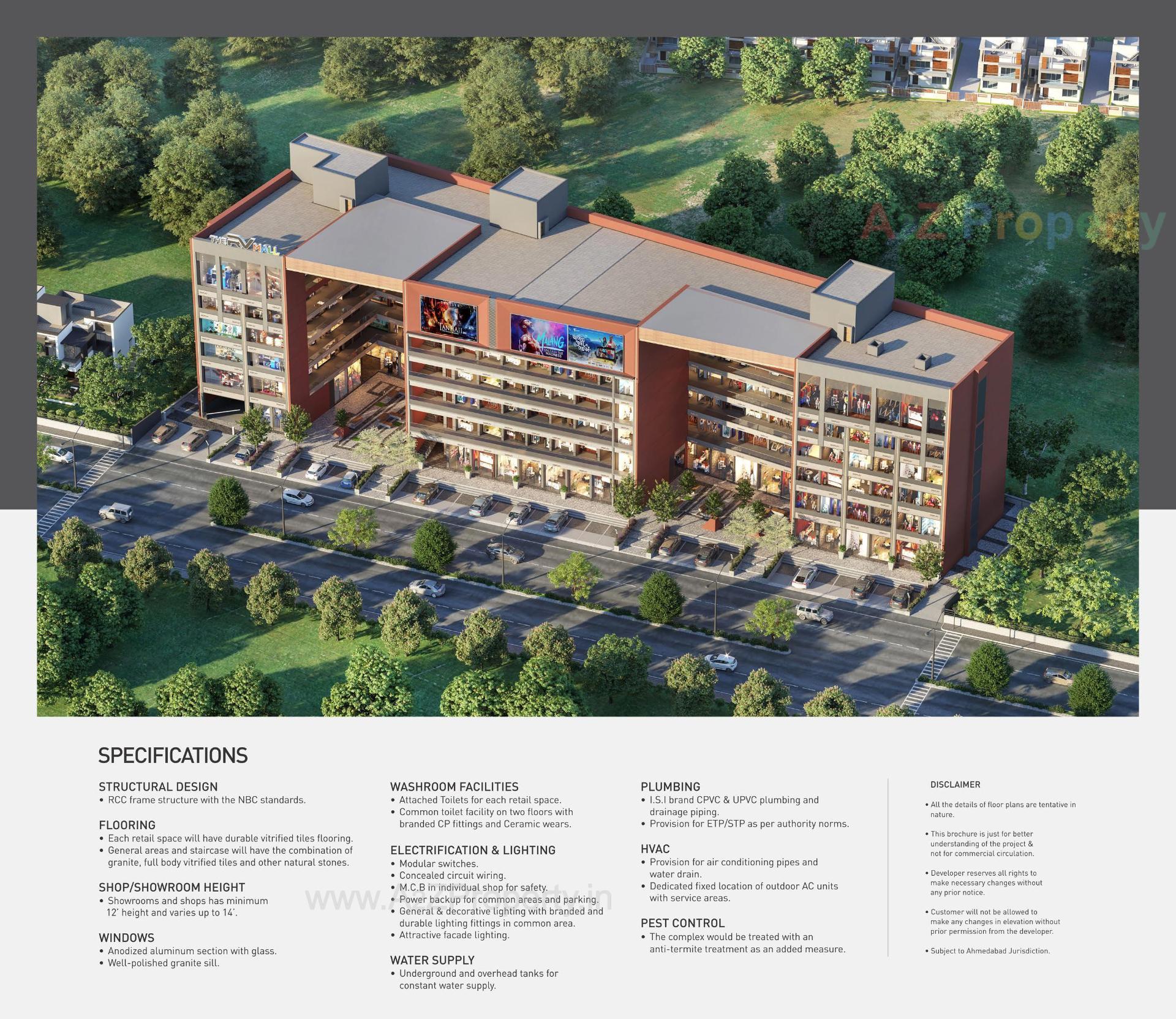 3D Elevation of real estate project Rashmi Vatva Mall (r Mall) located at Ta, Ahmedabad, Gujarat