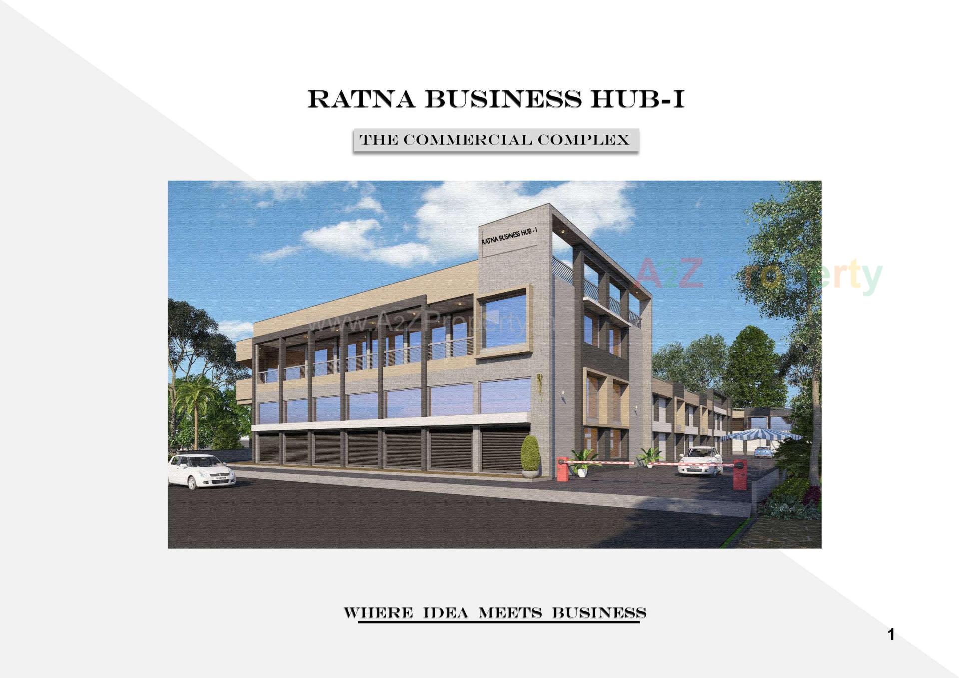3D Elevation of real estate project Ratna Business Hub located at Navapura, Ahmedabad, Gujarat