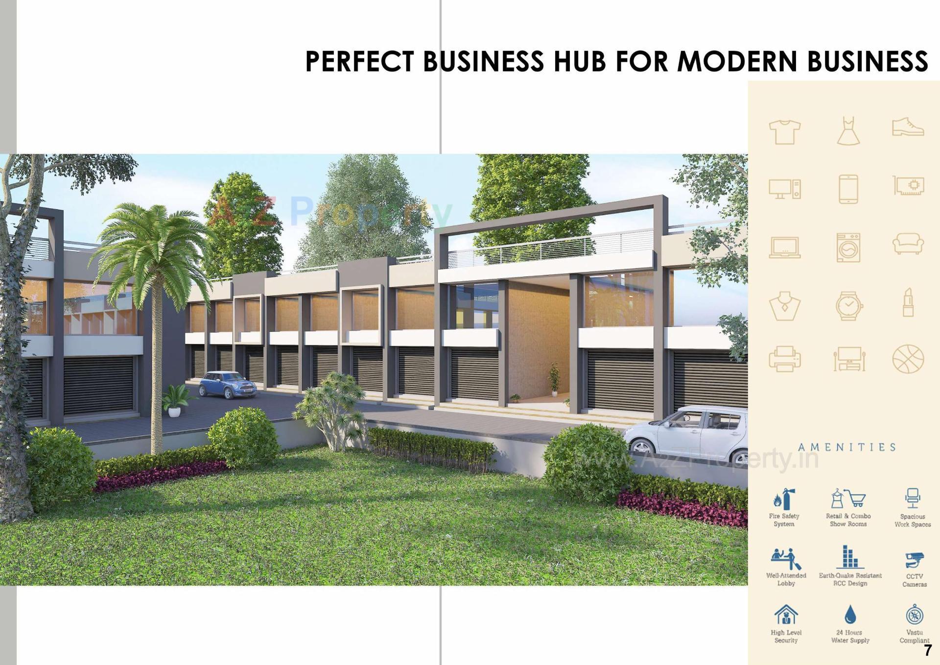 3D Elevation of real estate project Ratna Business Hub located at Navapura, Ahmedabad, Gujarat