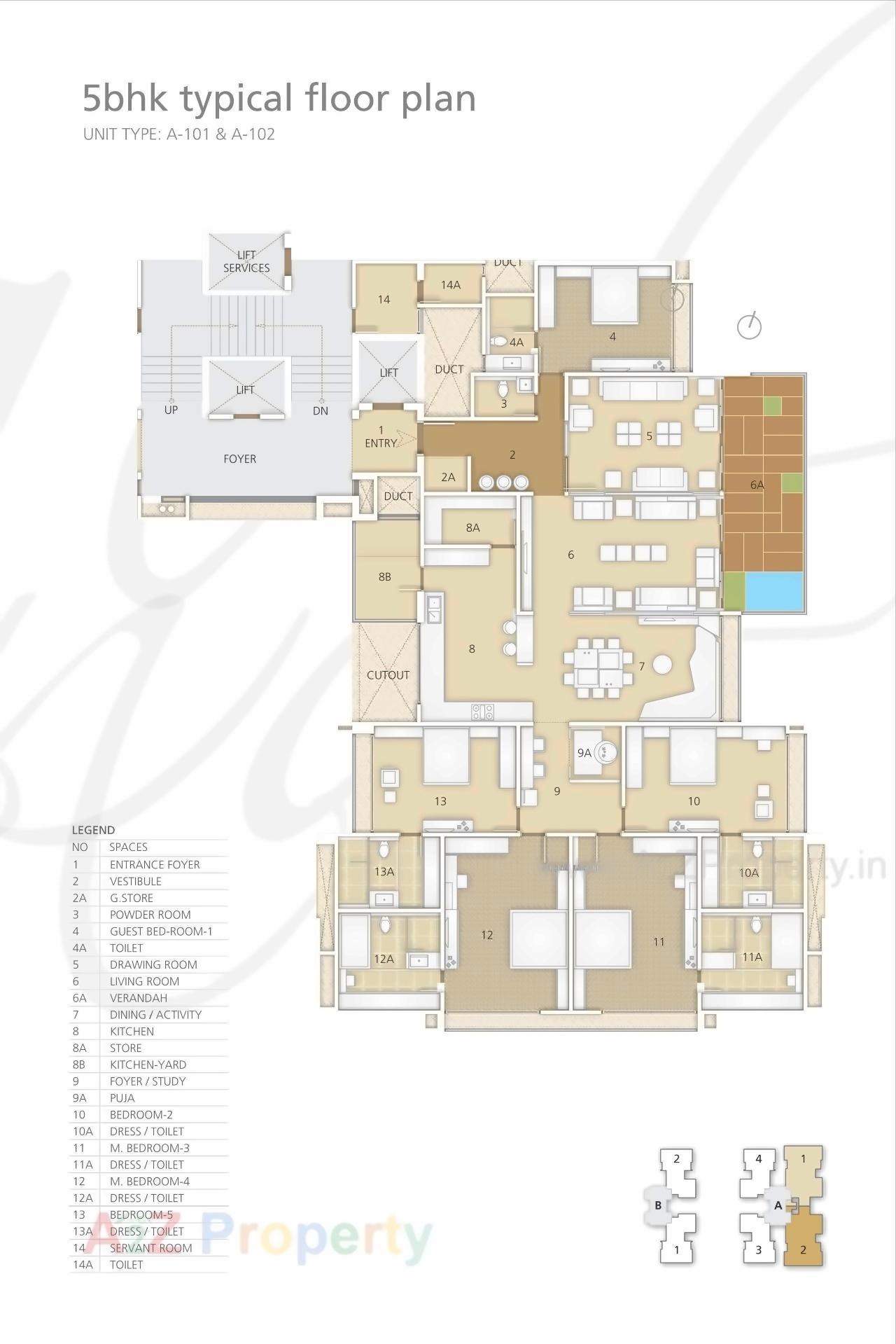 Layout of real estate project Ratnaakar Beaumonde located at Vejalpur, Ahmedabad, Gujarat