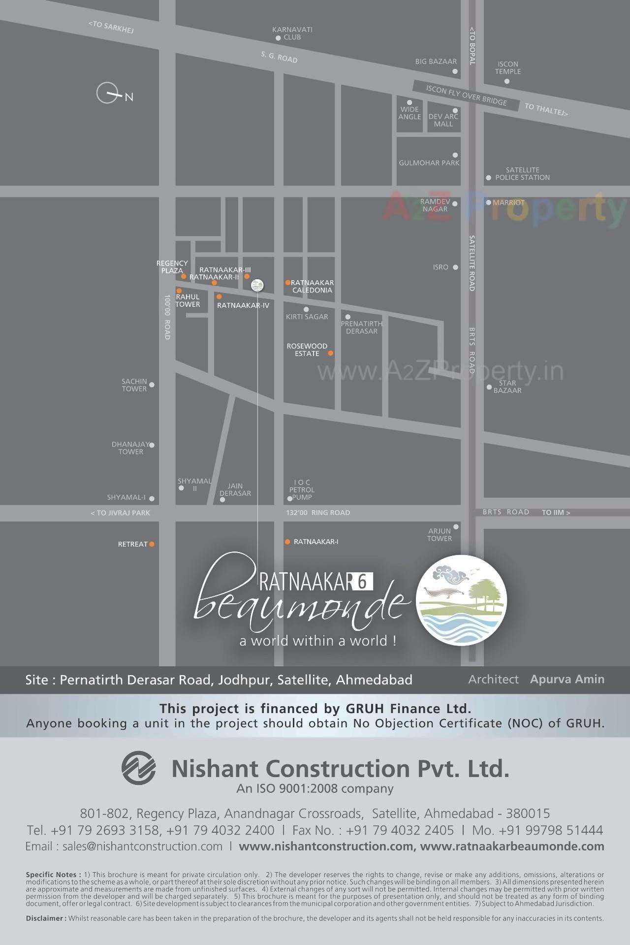  of real estate project Ratnaakar Beaumonde located at Vejalpur, Ahmedabad, Gujarat