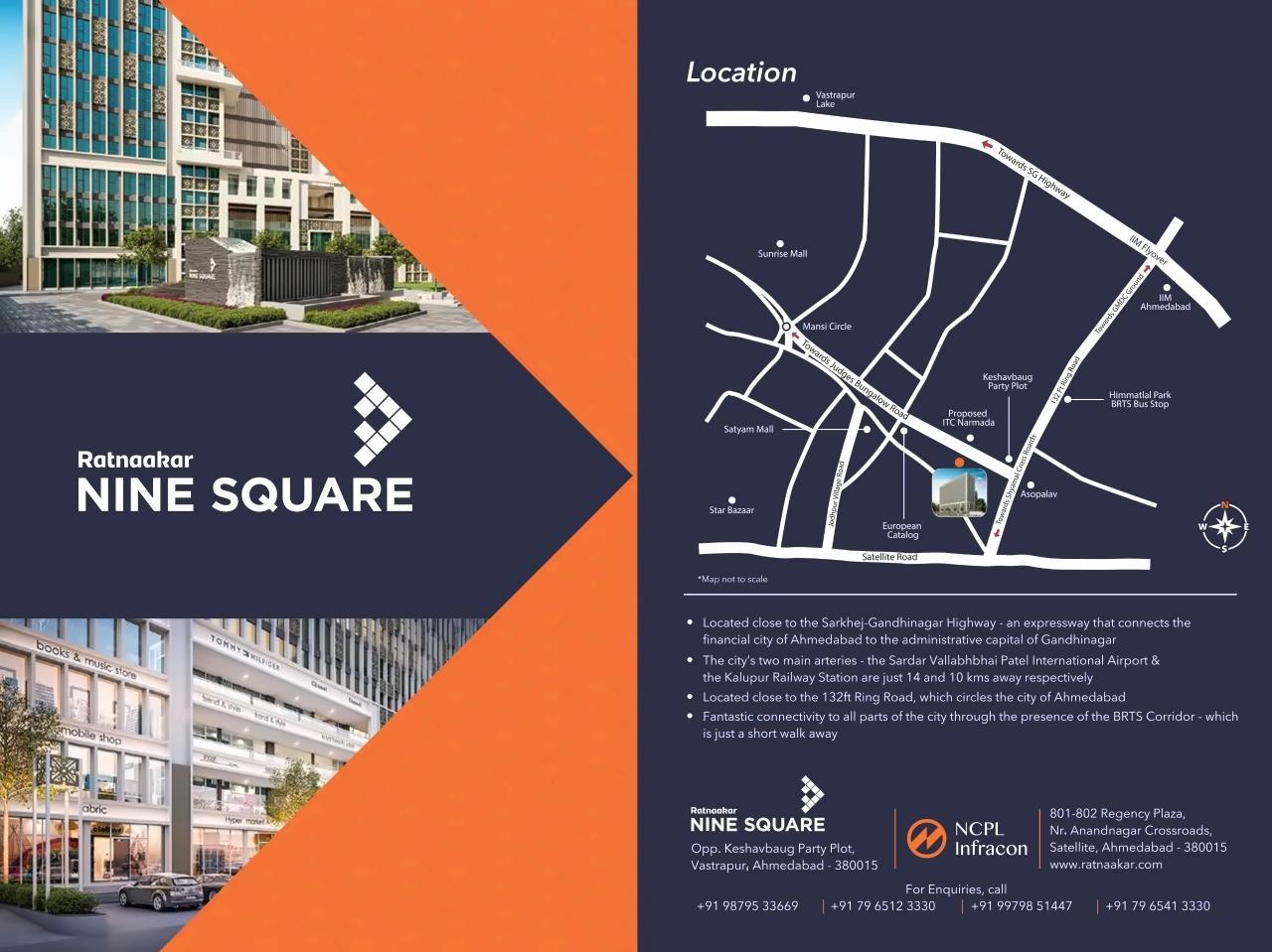 of real estate project Ratnaakar Nine Square located at City, Ahmedabad, Gujarat