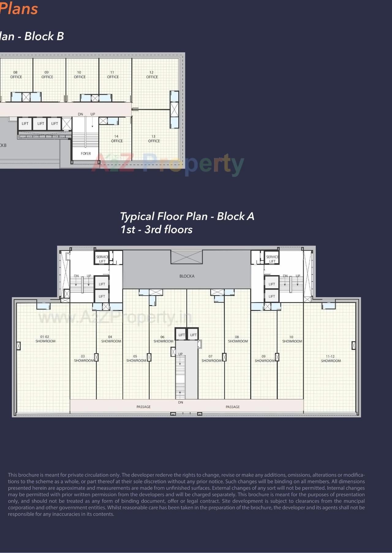 Layout of real estate project Ratnaakar Nine Square located at City, Ahmedabad, Gujarat
