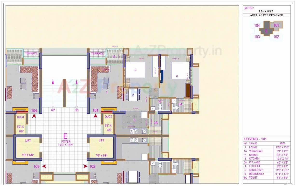 Layout of real estate project Ratnaakar Verte located at Makarba, Ahmedabad, Gujarat