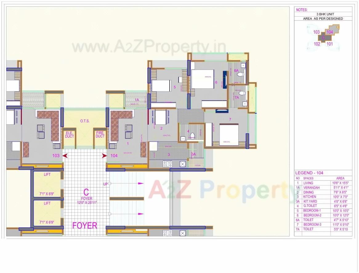 Layout of real estate project Ratnaakar Verte located at Makarba, Ahmedabad, Gujarat