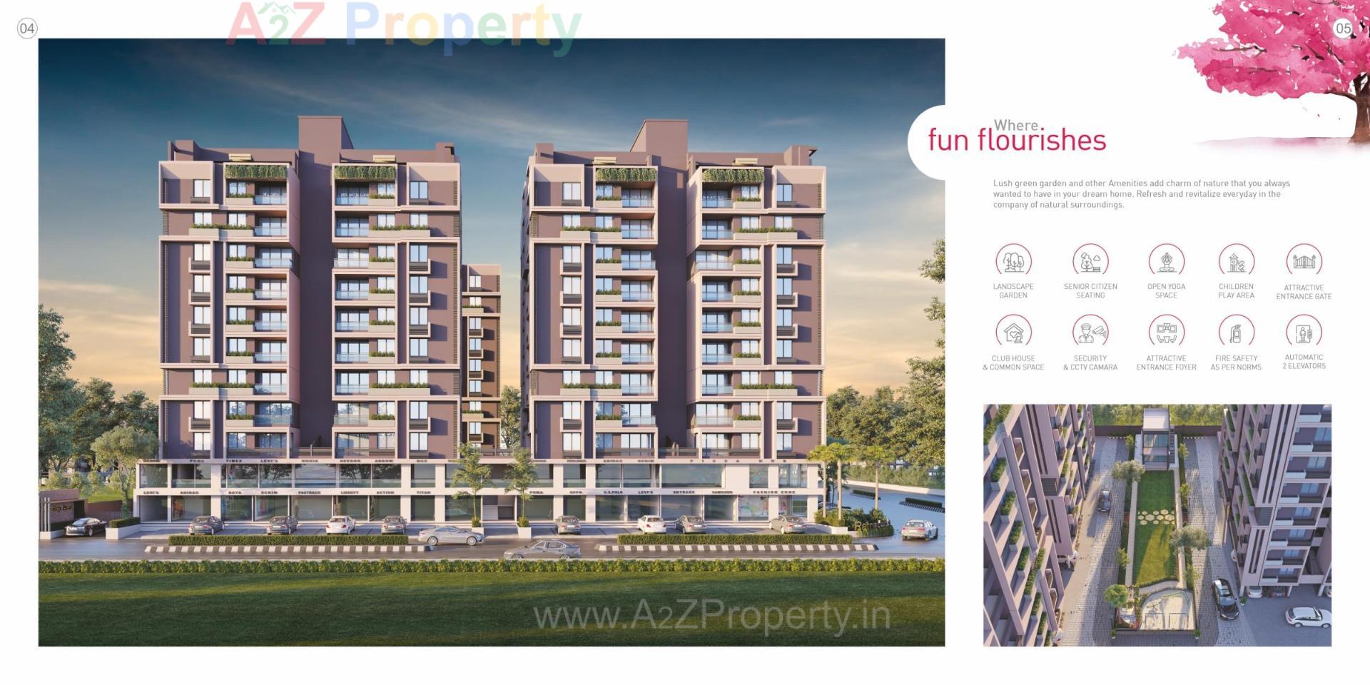 3D Elevation of real estate project Ratnadeep Avenue located at Ranip, Ahmedabad, Gujarat