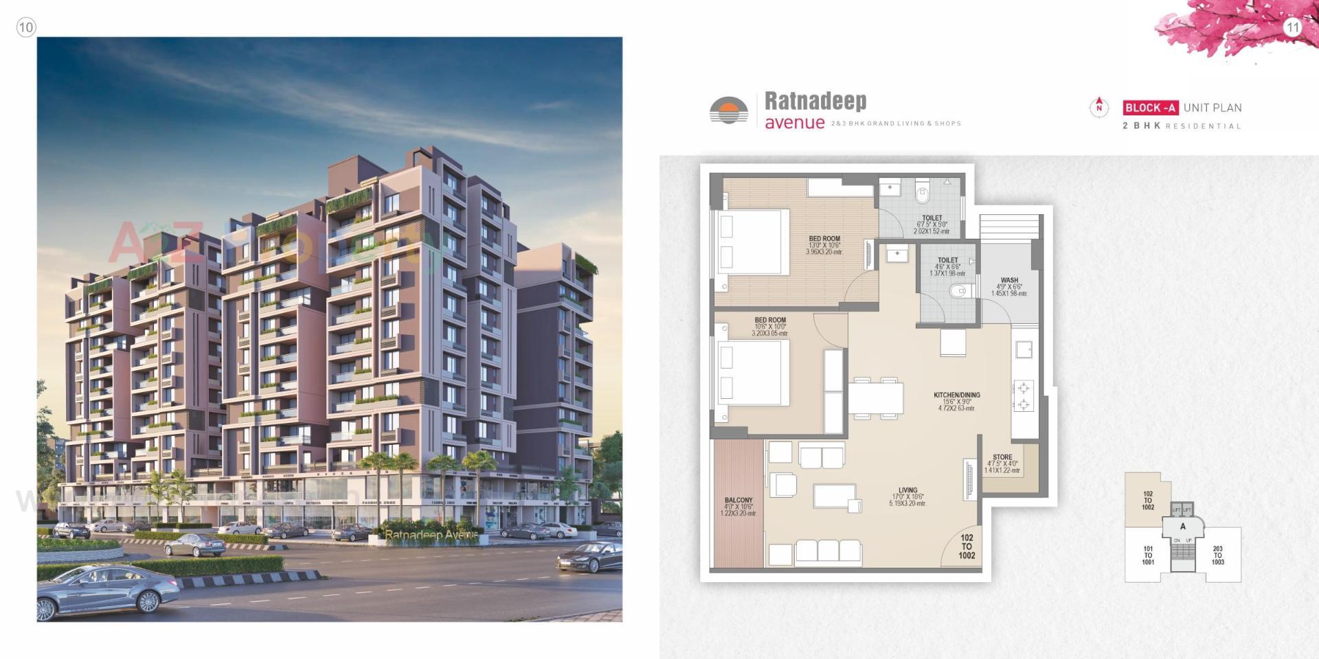 Layout of real estate project Ratnadeep Avenue located at Ranip, Ahmedabad, Gujarat