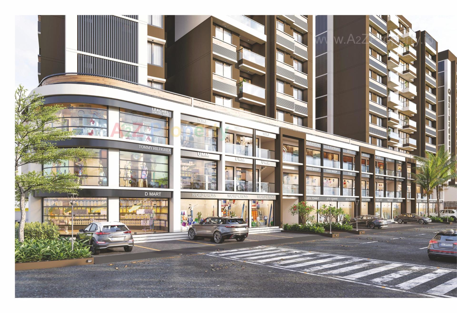 3D Elevation of real estate project Ratnadeep Flora located at Ranip, Ahmedabad, Gujarat